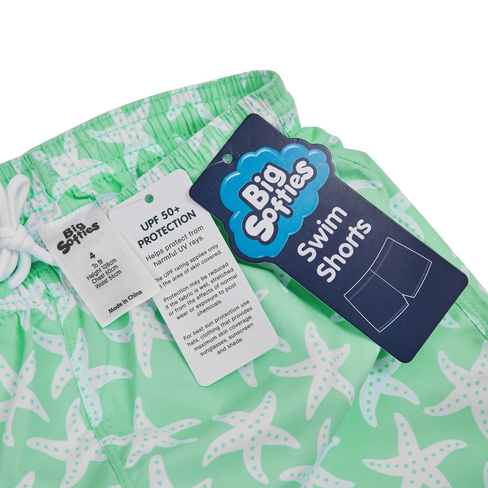 5 Big softies Swim shorts - Green Starfish , 5 of 5
