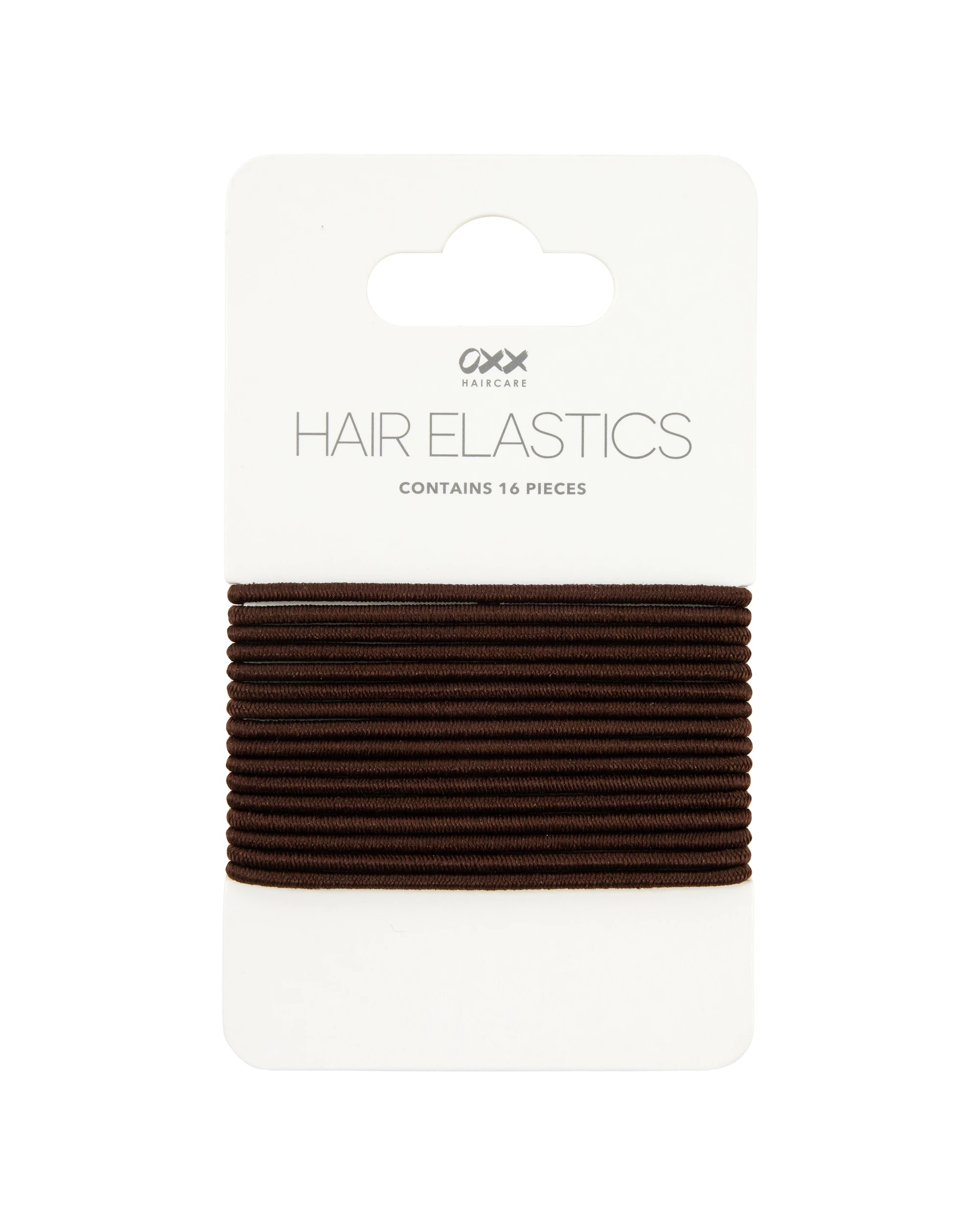 3 OXX Haircare 16 Piece Hair Elastics - Brown, 3 of 3