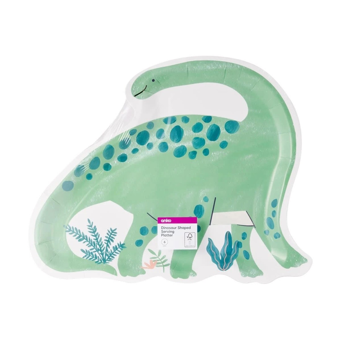 7 6 Piece Dinosaur Shaped Serving Platters, 7 of 7