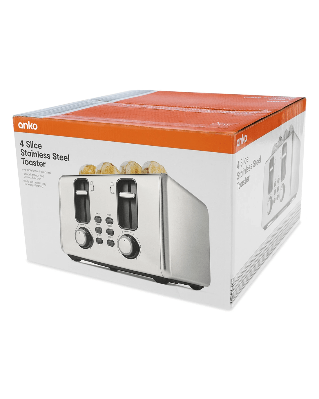 10 4 Slice Stainless Steel Toaster, 10 of 10