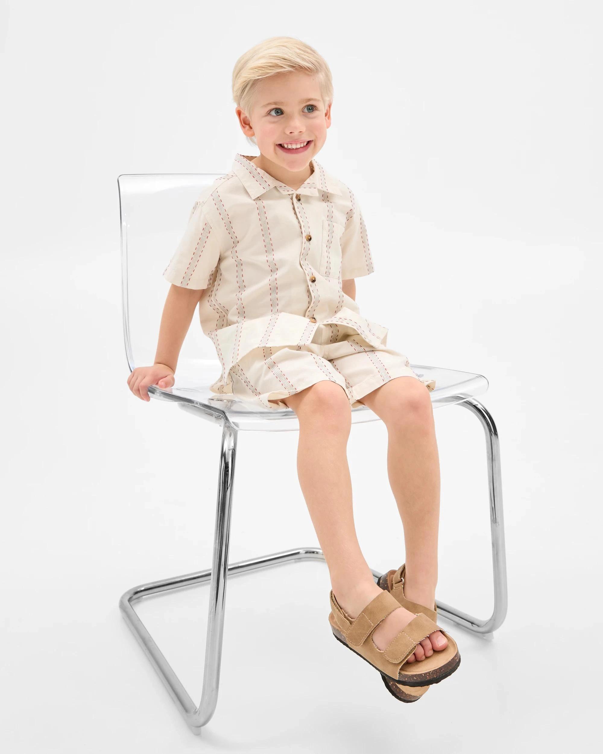 5 Target Australian Cotton Rich Shirt and Short Set RED + WHITE, 5 of 7