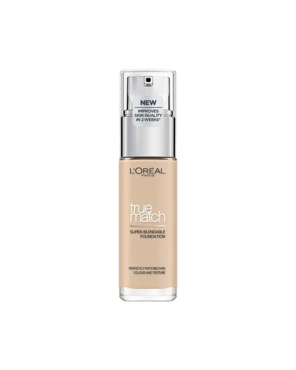 L'Oreal Paris True Match Super Blendable Liquid Foundation 30mL - 1.N Ivory - Beige
