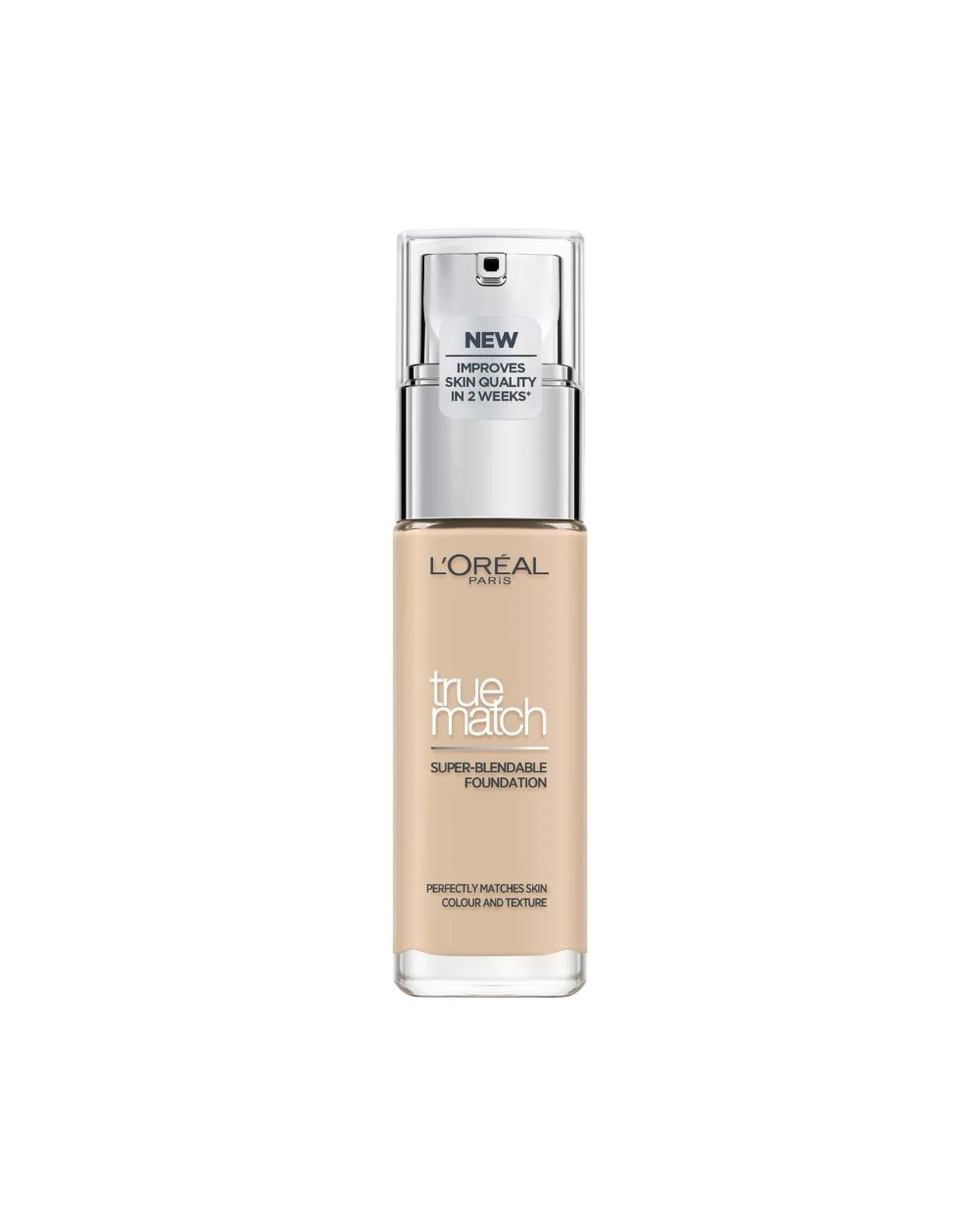 1 L'Oreal Paris True Match Super Blendable Liquid Foundation 30mL - 1.N Ivory - Beige, 1 of 2