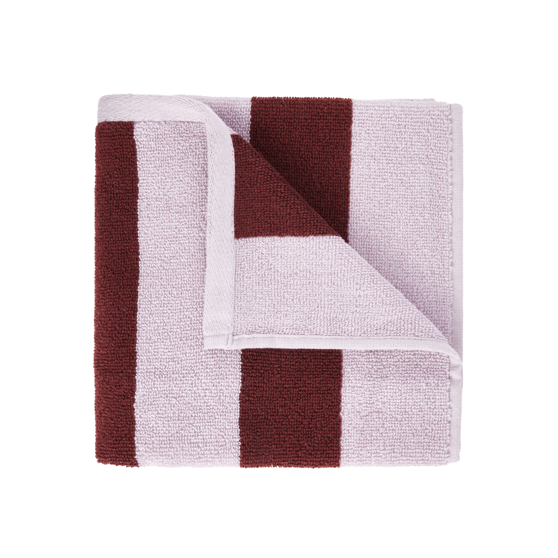 1 Stripe Cotton Hand Towel - Port, 1 of 5