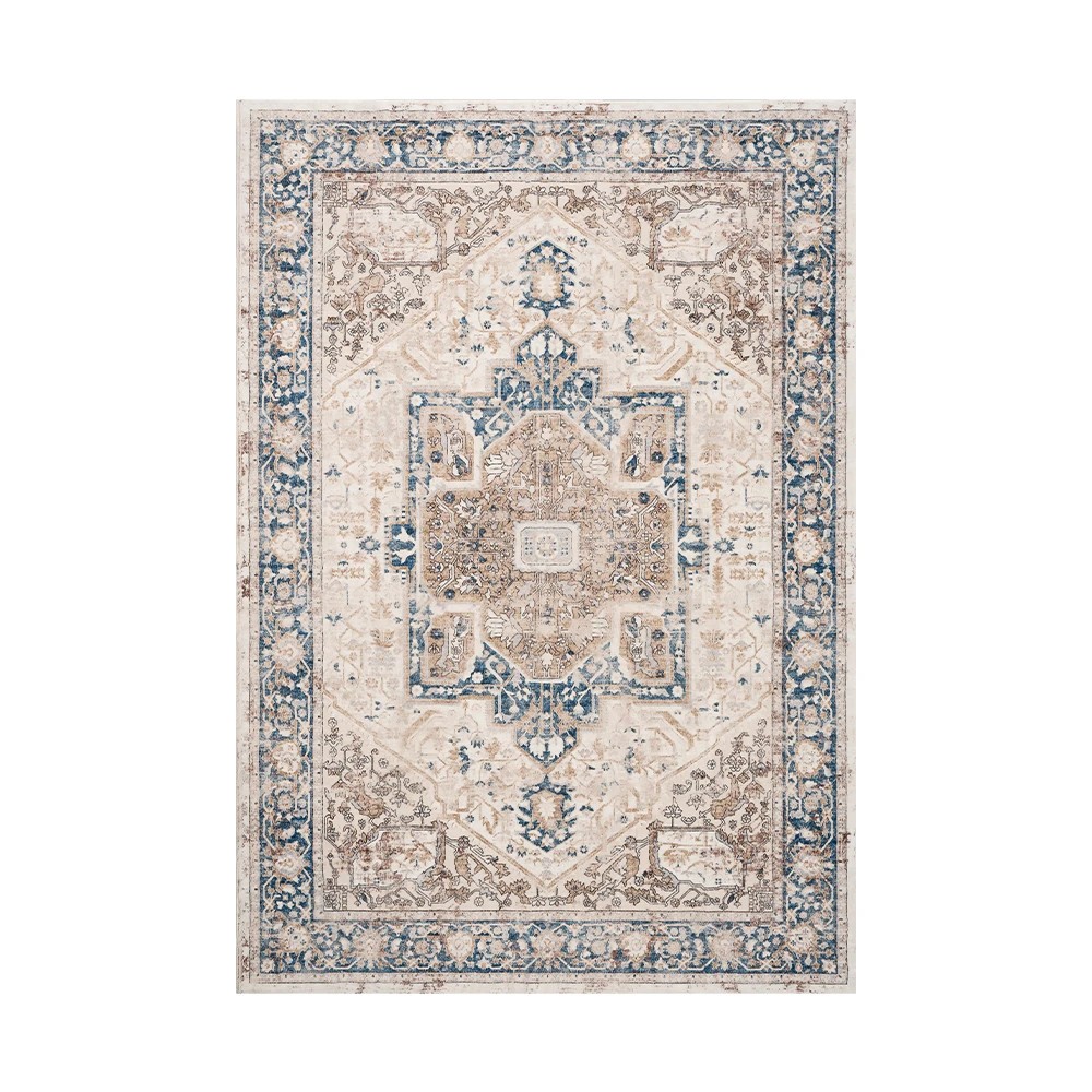 1 ZUNI Floor Rug Soft Fluffy Area Rugs Bedroom Living Room 160x230cm Pale - Blue, 1 of 3