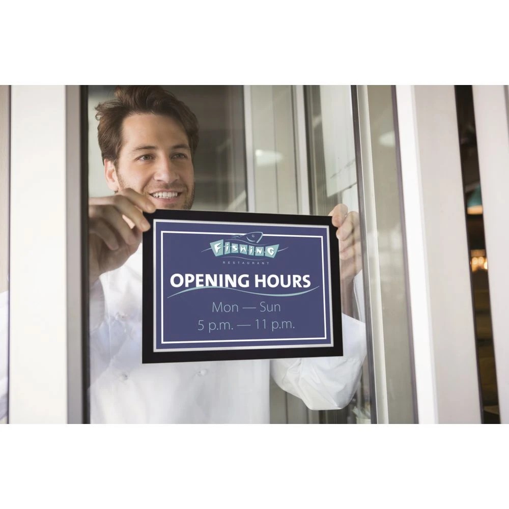 4 Duraframe A4 Sun Infoframe Black 2 Pack, 4 of 4