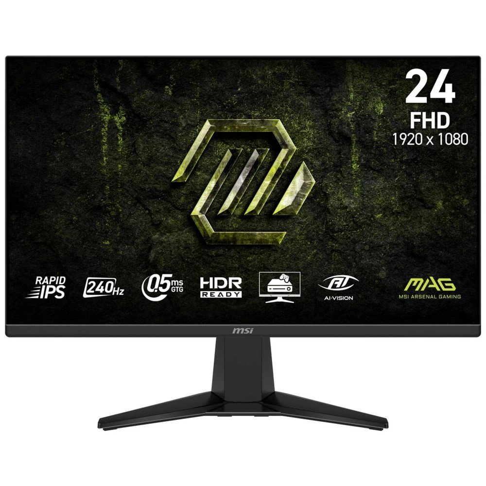 1 MSI MAG 24" FHD 240Hz IPS Gaming Monitor 245F-X24, 1 of 9