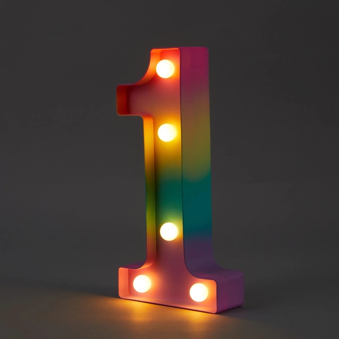 1 Ombre Light Up Number - 1, 1 of 5