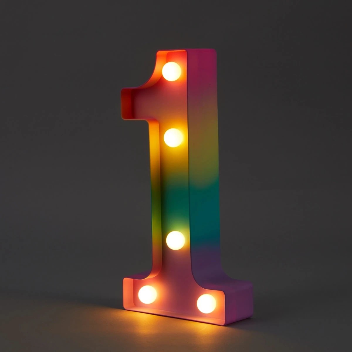 1 Ombre Light Up Number - 1, 1 of 5