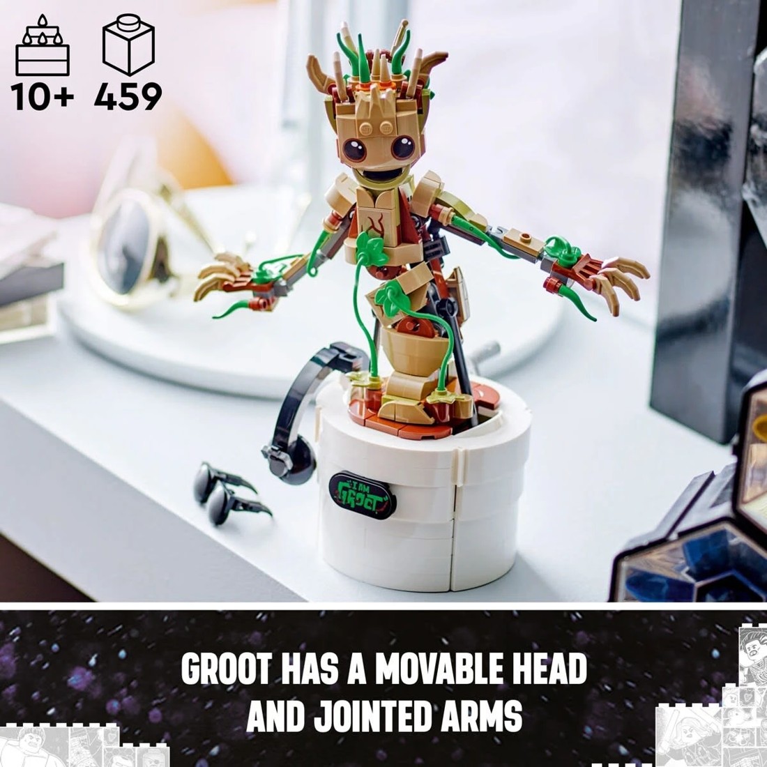 6 LEGO Marvel Dancing Groot 76297, 6 of 10