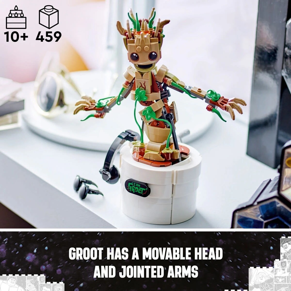 6 LEGO Marvel Dancing Groot 76297, 6 of 10