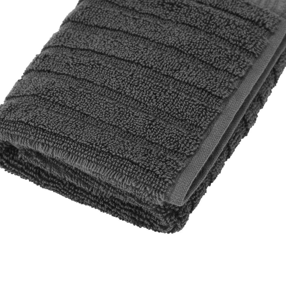 4 Cotton Face Washer - Grey, 4 of 4