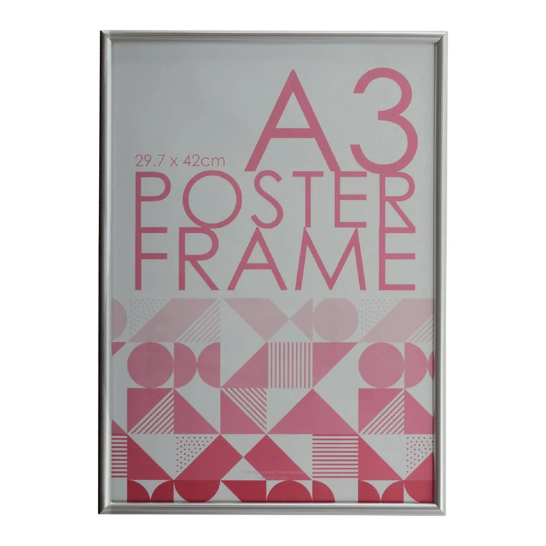 1 A3 Plastic Poster Frame Silver, 1 of 4