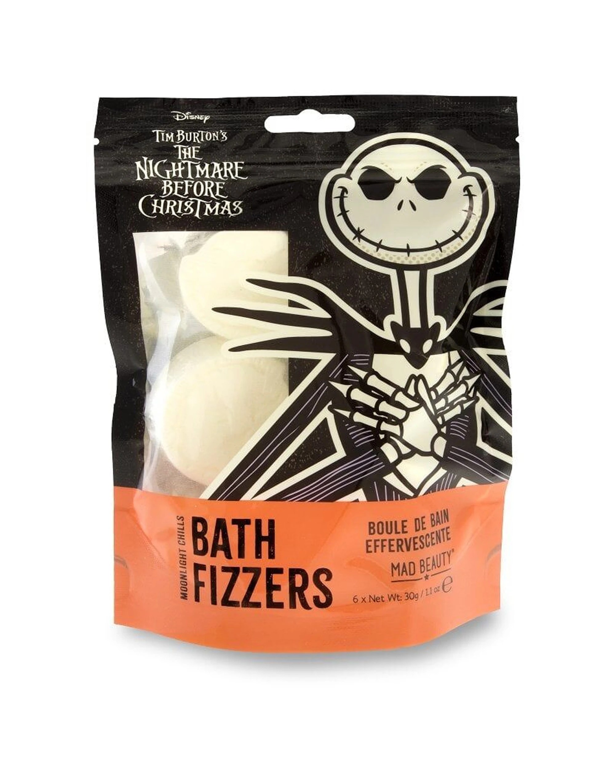 2 Disney Nightmare Before Christmas Scented Bath Fizzers Passionfruit 180g 2 Pack - Multi, 2 of 4