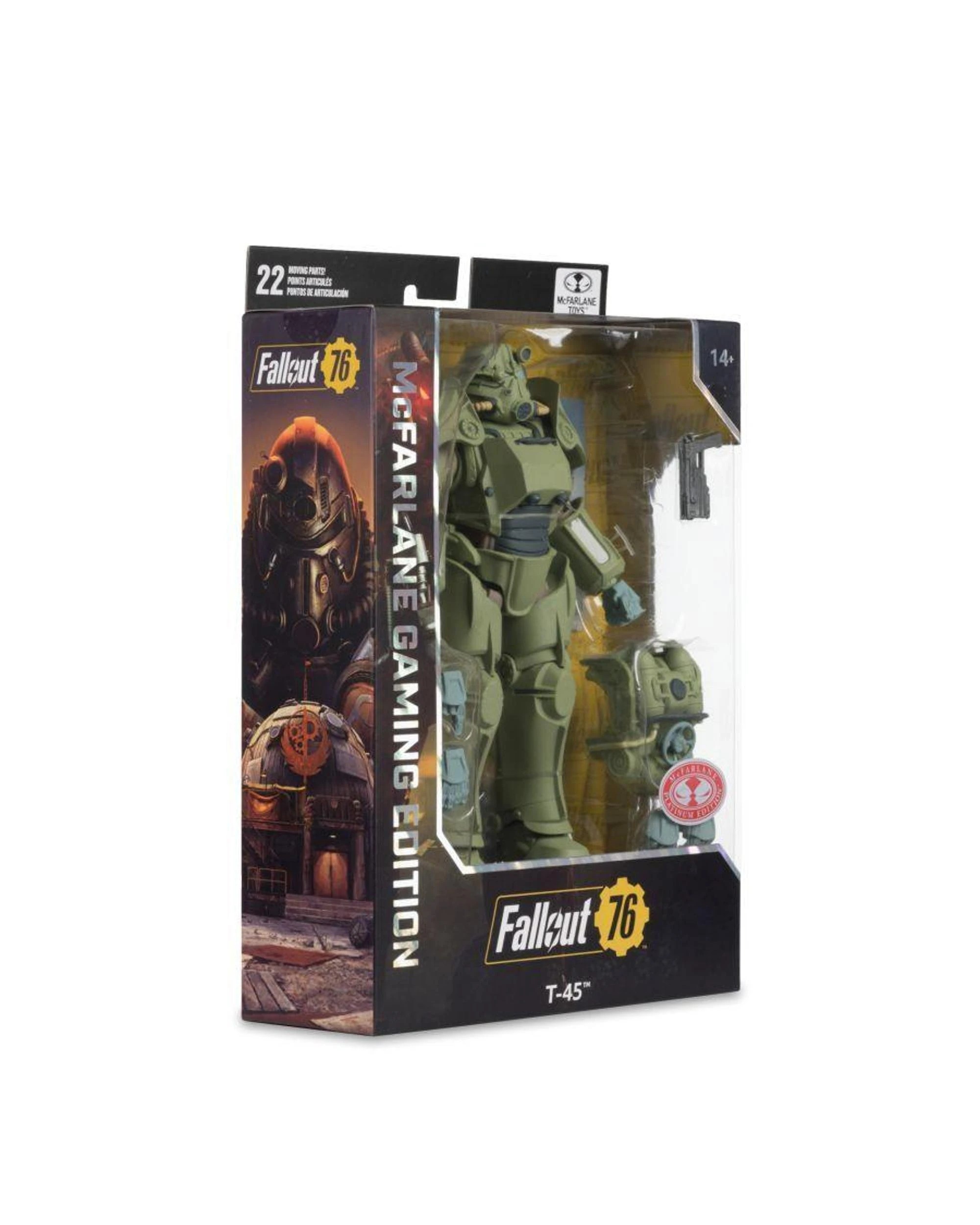 8 McFarlane Fallout 76 T-45 Military Armor Platinum Edition Gaming Edition 7 inch Figure, 8 of 9