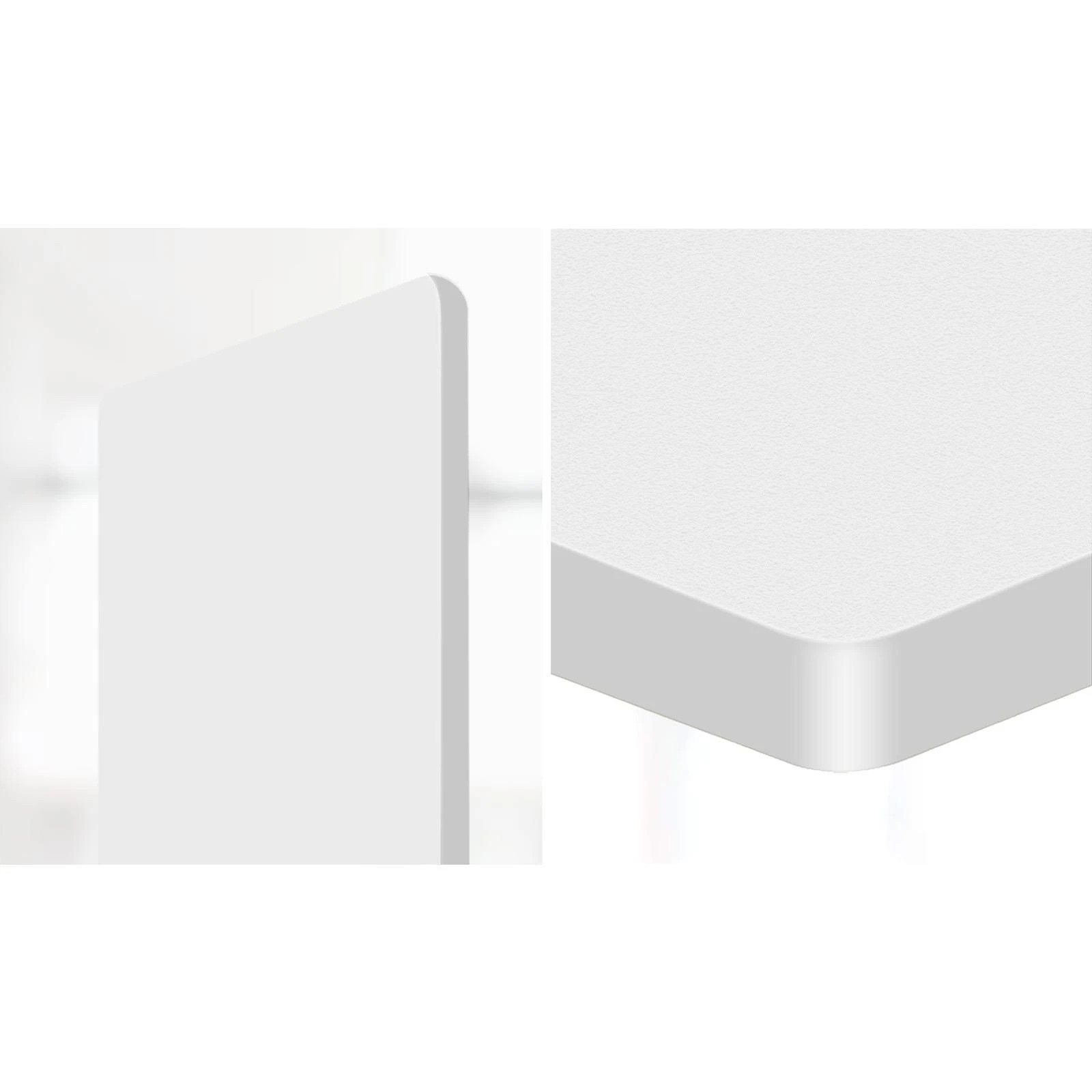 4 Oikiture Standing Desk Top Adjustable Electric Desk Board Computer Table
 - White, 4 of 8