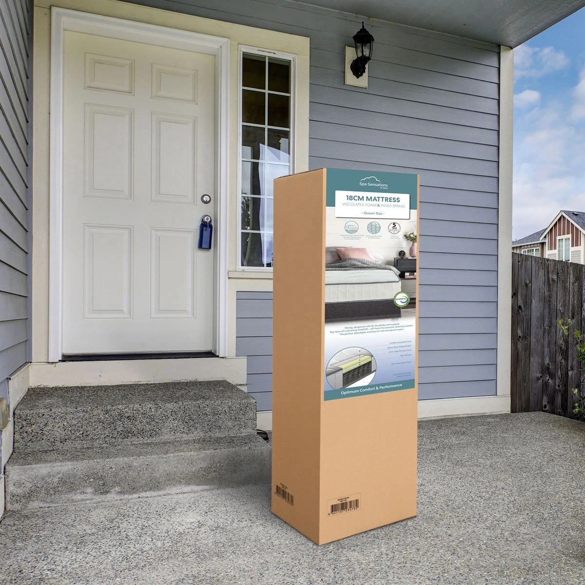 9 Single Bed Bonnell Spring Viscolatex Memory Foam Mattress, 9 of 10