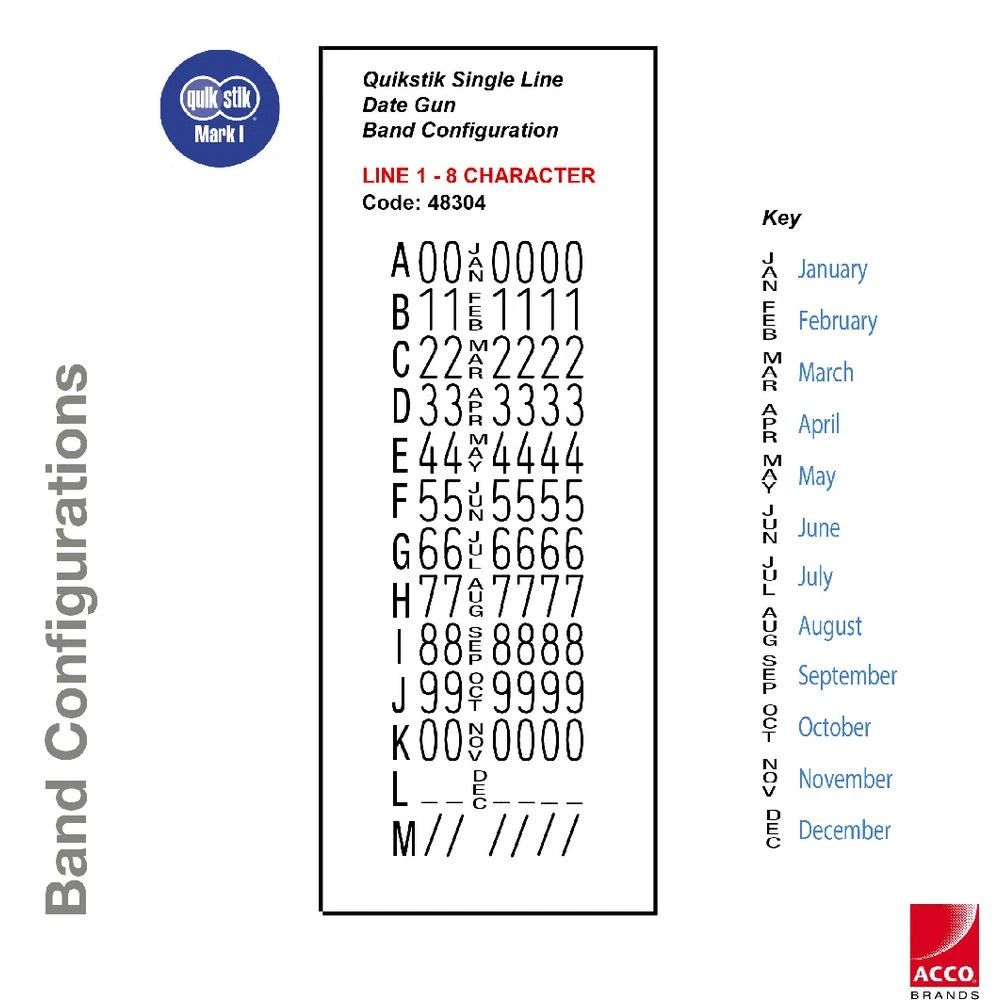 2 QuikStik Mark I Single Line Date Gun, 2 of 2