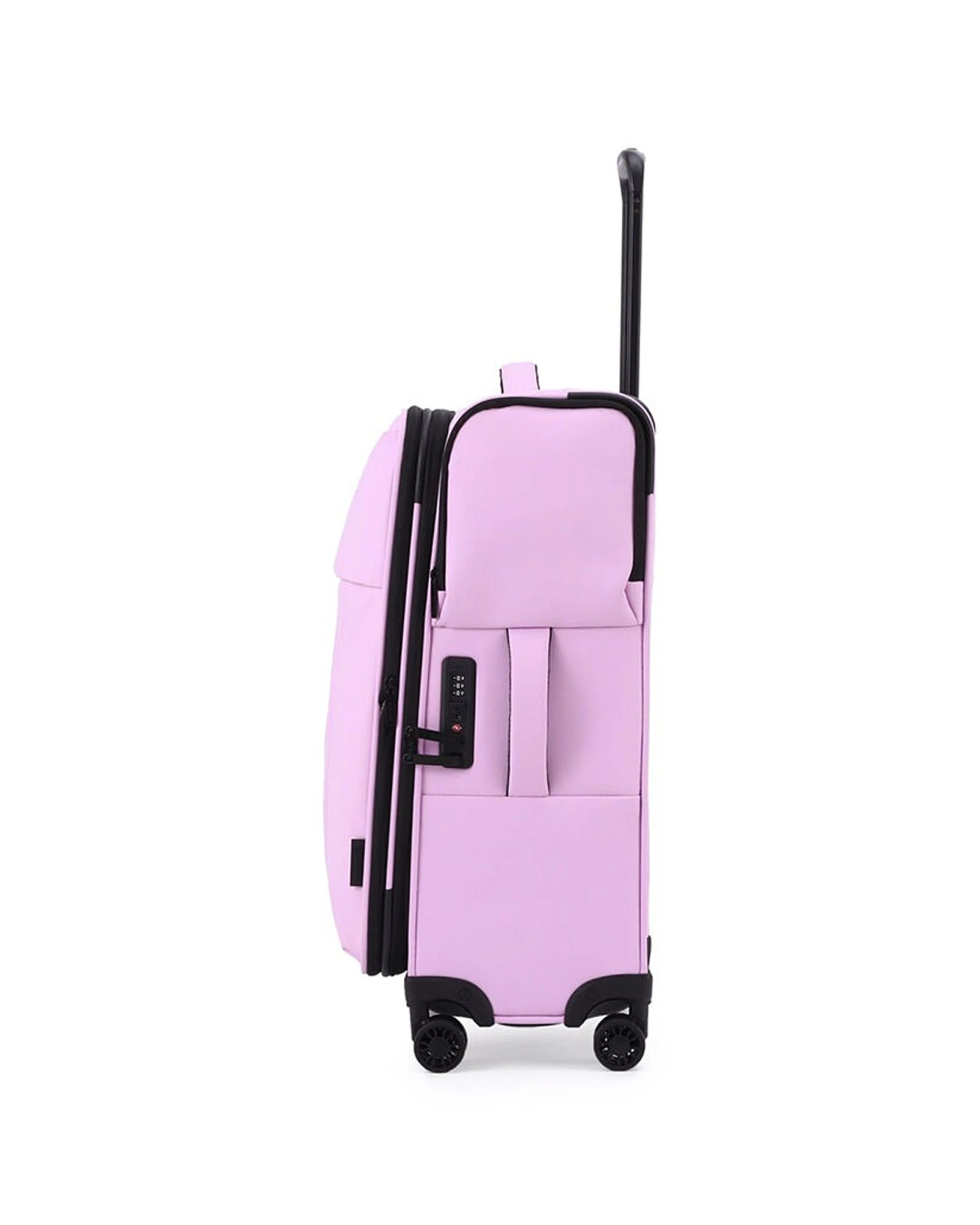 4 Kate Hill Willow Medium Travel Luggage Suitcase Lightweight 60x30cm - Purple, 4 of 8