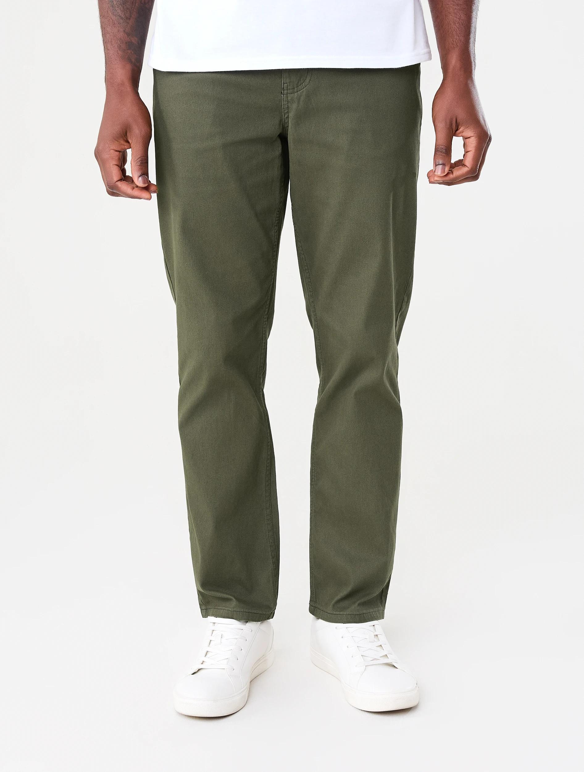 1 Straight Textured Jeans Grn Forest, 1 of 5