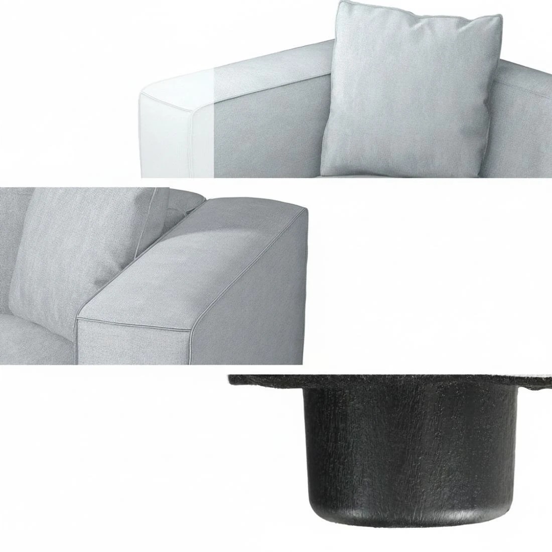 5 Artiss Modular Sofa Chaise Set 1 - Grey, 5 of 6
