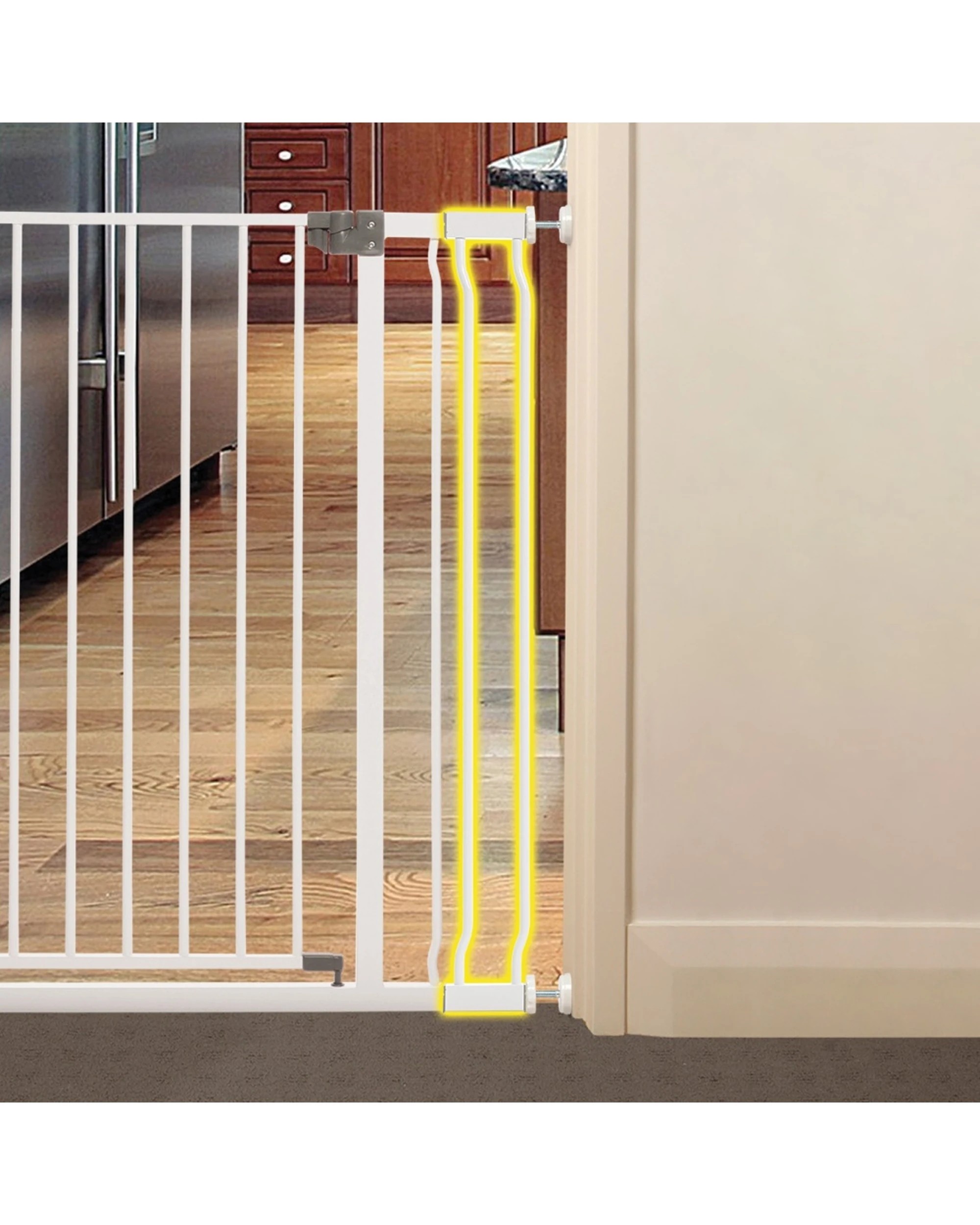 2 Dreambaby Tall Liberty Baby Child Safety Gate Extension 9cm - White, 2 of 2