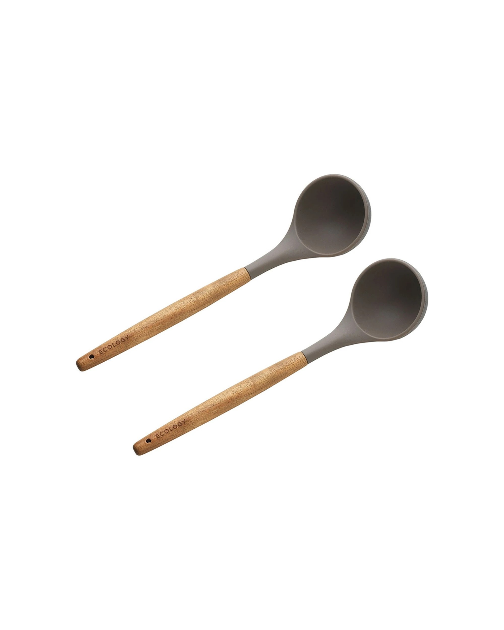 1 Ecology 2PK Provisions Acacia Silicone Soup Ladle Wood Silicone Kitchen Utensils - Multi, 1 of 2