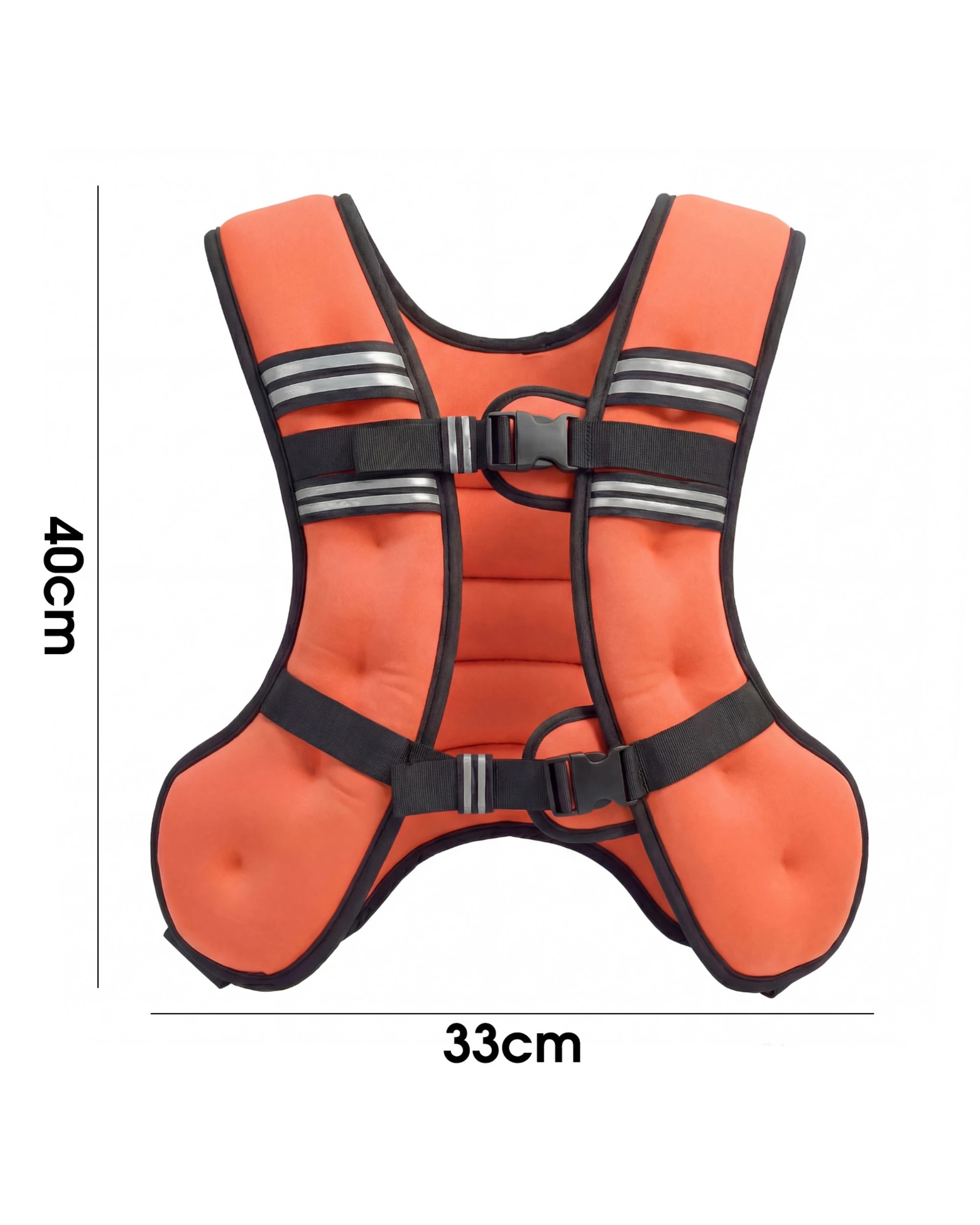 6 Advwin Adjustable 5kg Weighted Vest - Orange, 6 of 7