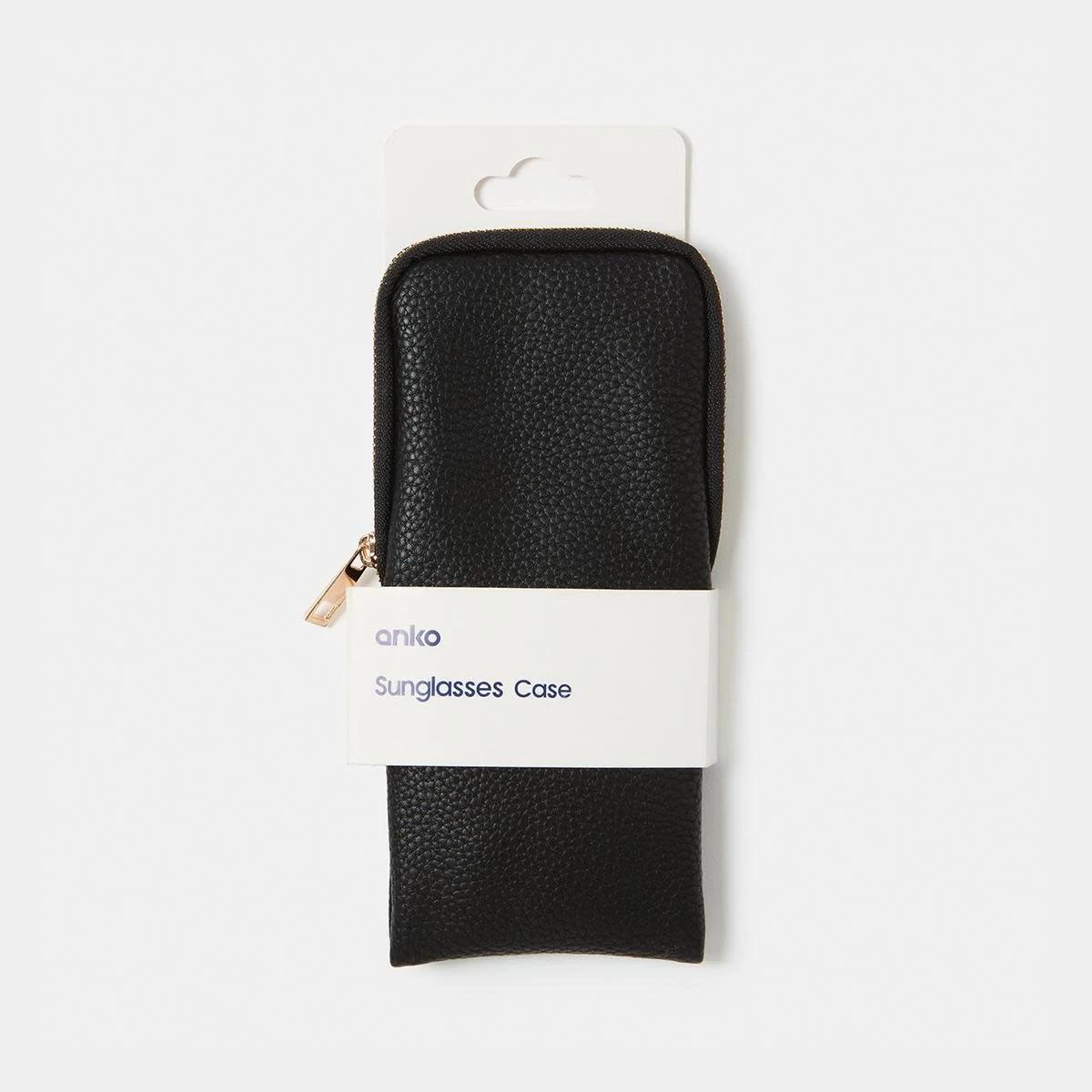 3 Zip Sunglasses Case Soft Gold, 3 of 3