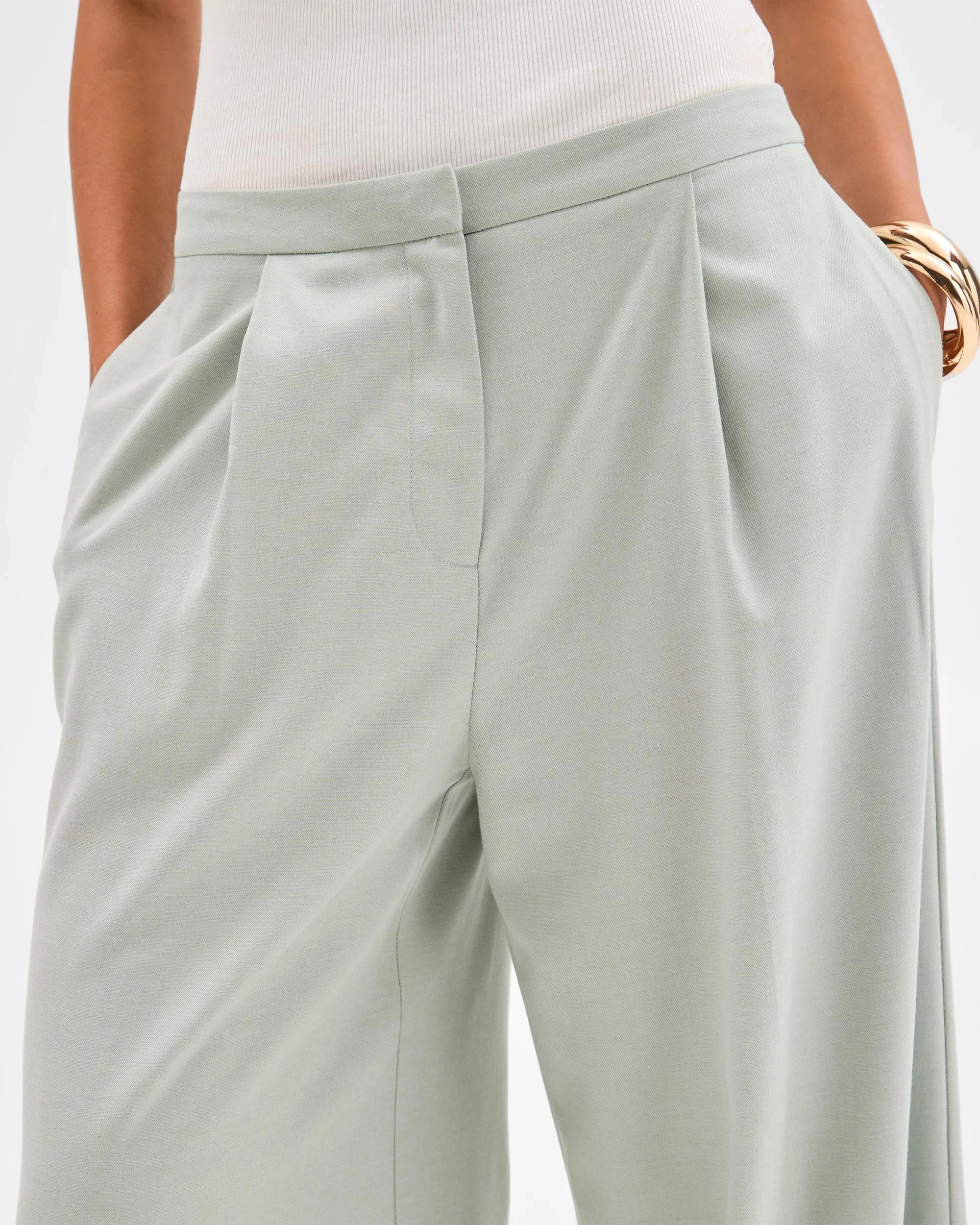5 Lily Loves Wide Leg Tailored Pants SKY GRAY, 5 of 7