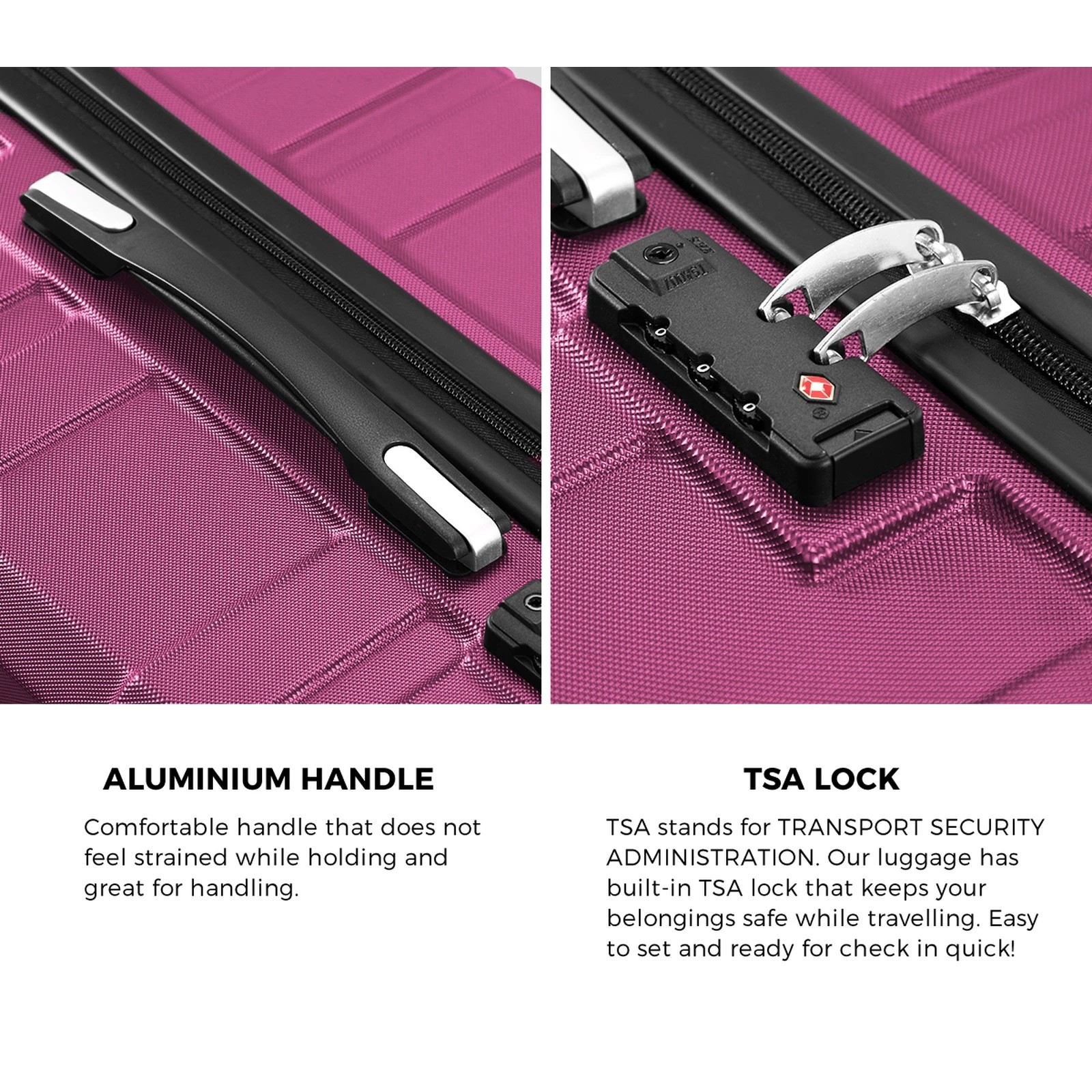 6 Mazam 28" Luggage Suitcase Travel TSA Lock Storage Hard Shell Case - Multi, 6 of 10