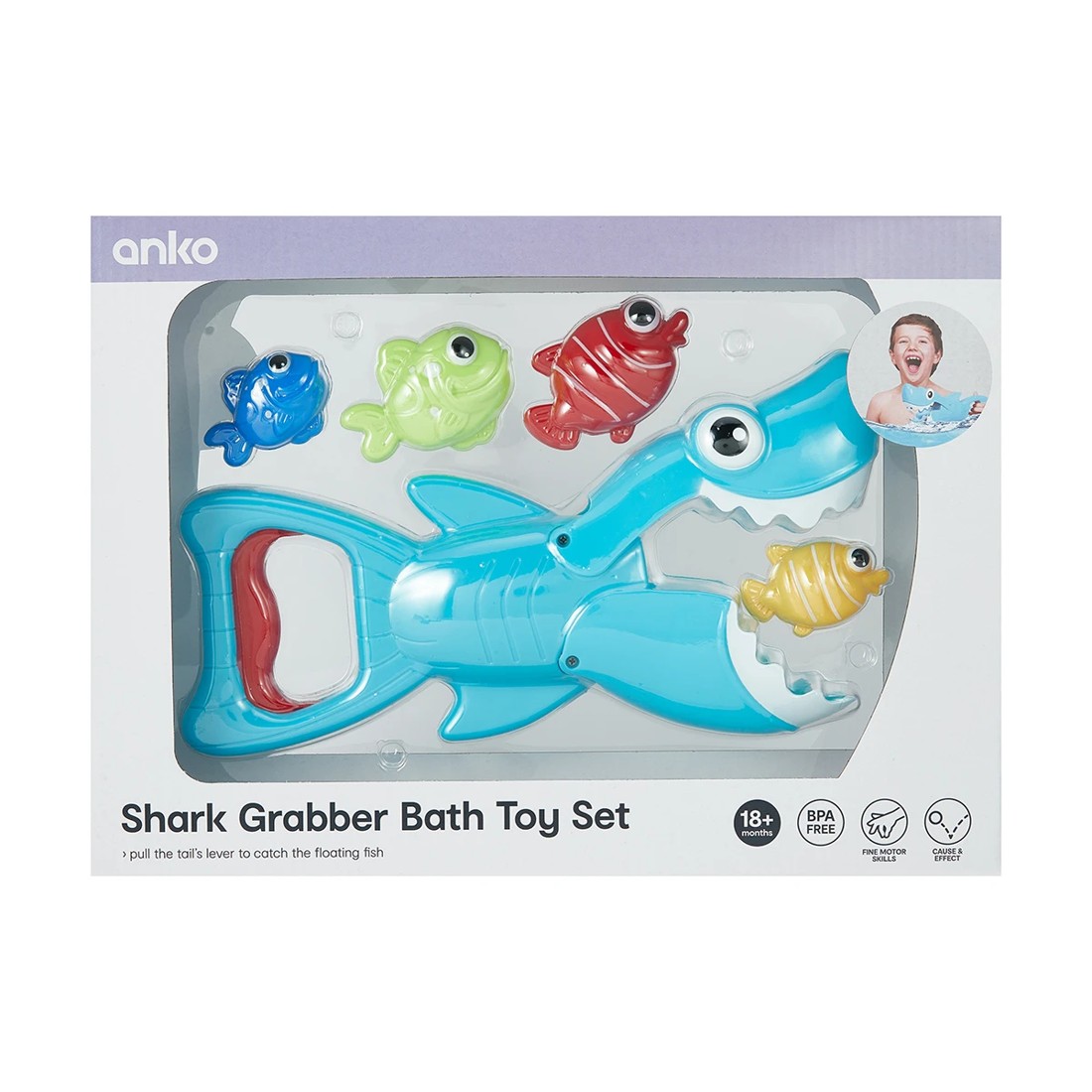 9 Shark Grabber Bath Toy Set, 9 of 9