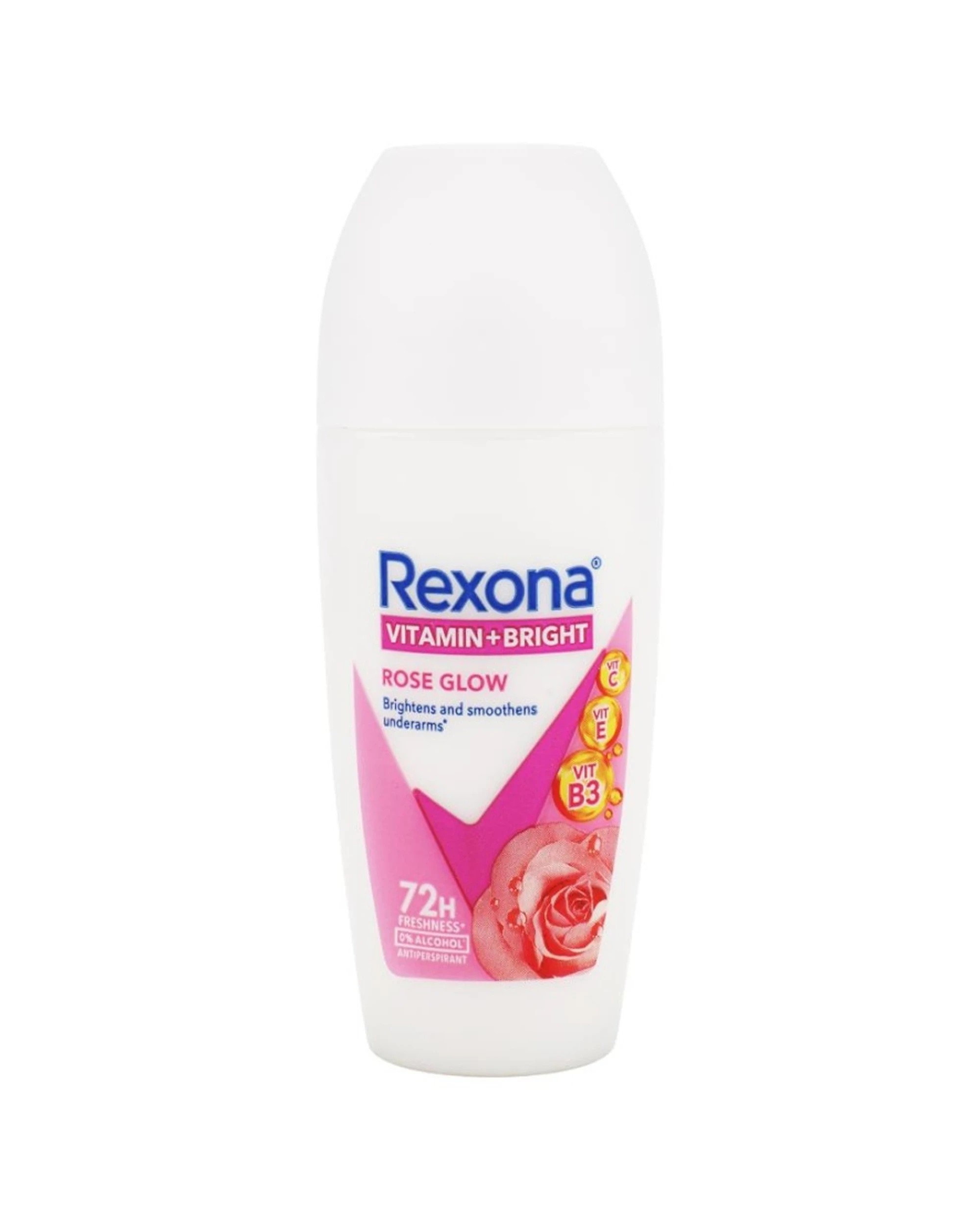 2 Rexona 12PK Antiperspirant Vitamin Bright Rose Glow 72 Hour Protection - Pink, 2 of 4