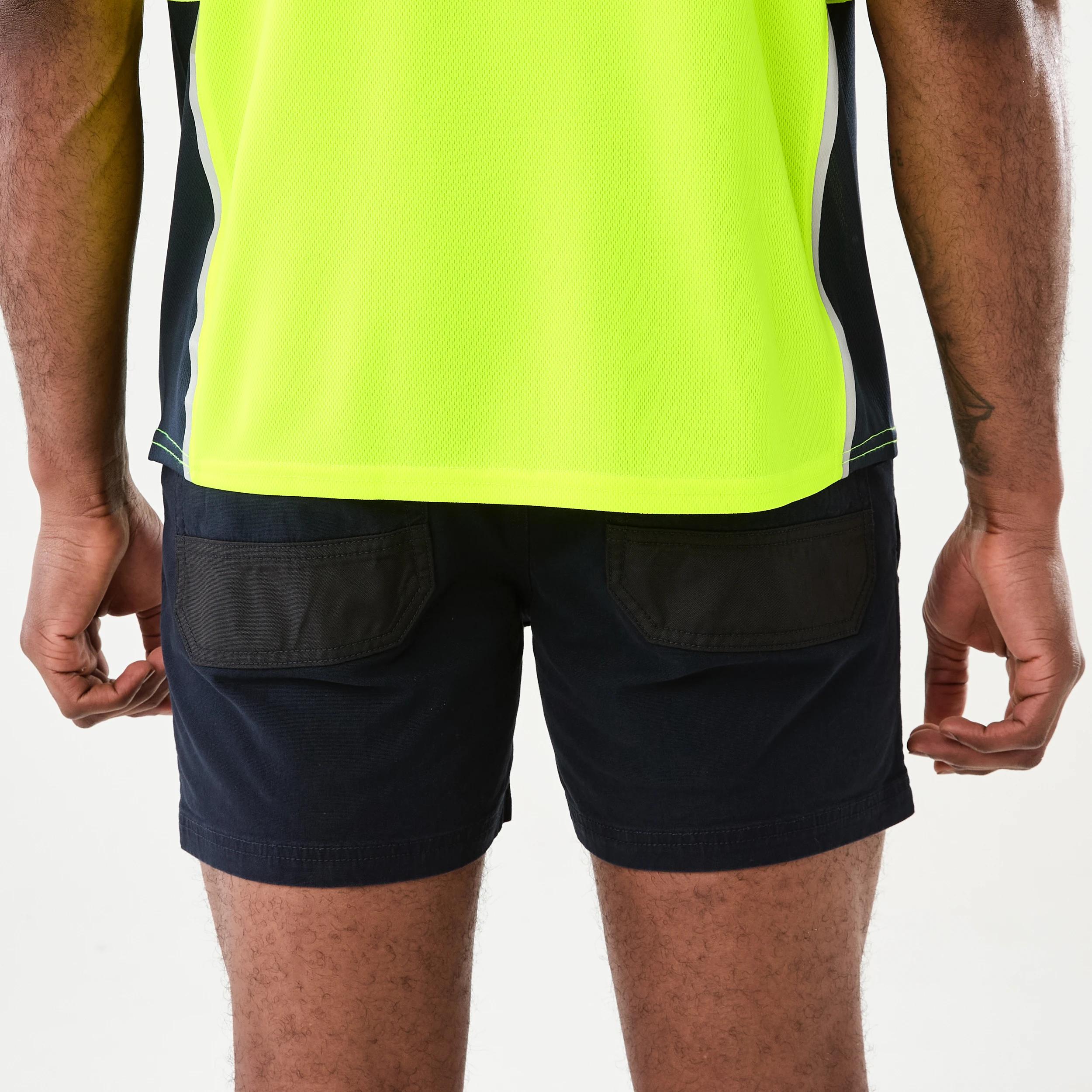 3 Workwear Fixed Waist Short Length Work Shorts SKY CAPTAIN, 3 of 7