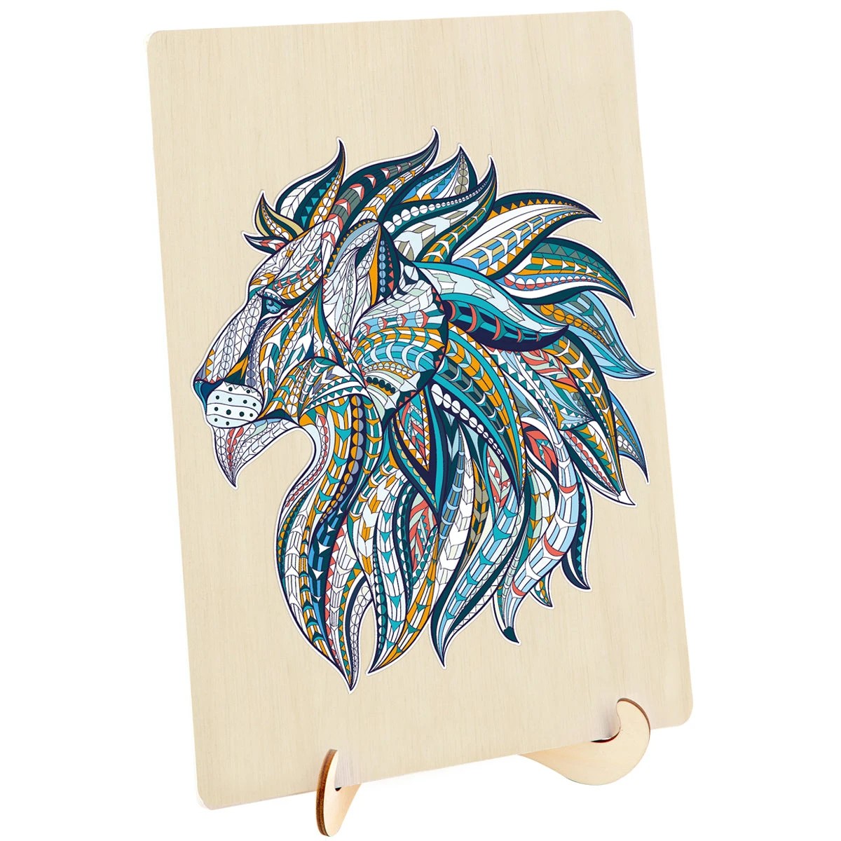 3 Puzzle Master 124 Piece Wooden Jigsaw Puzzle, Lion, 3 of 8