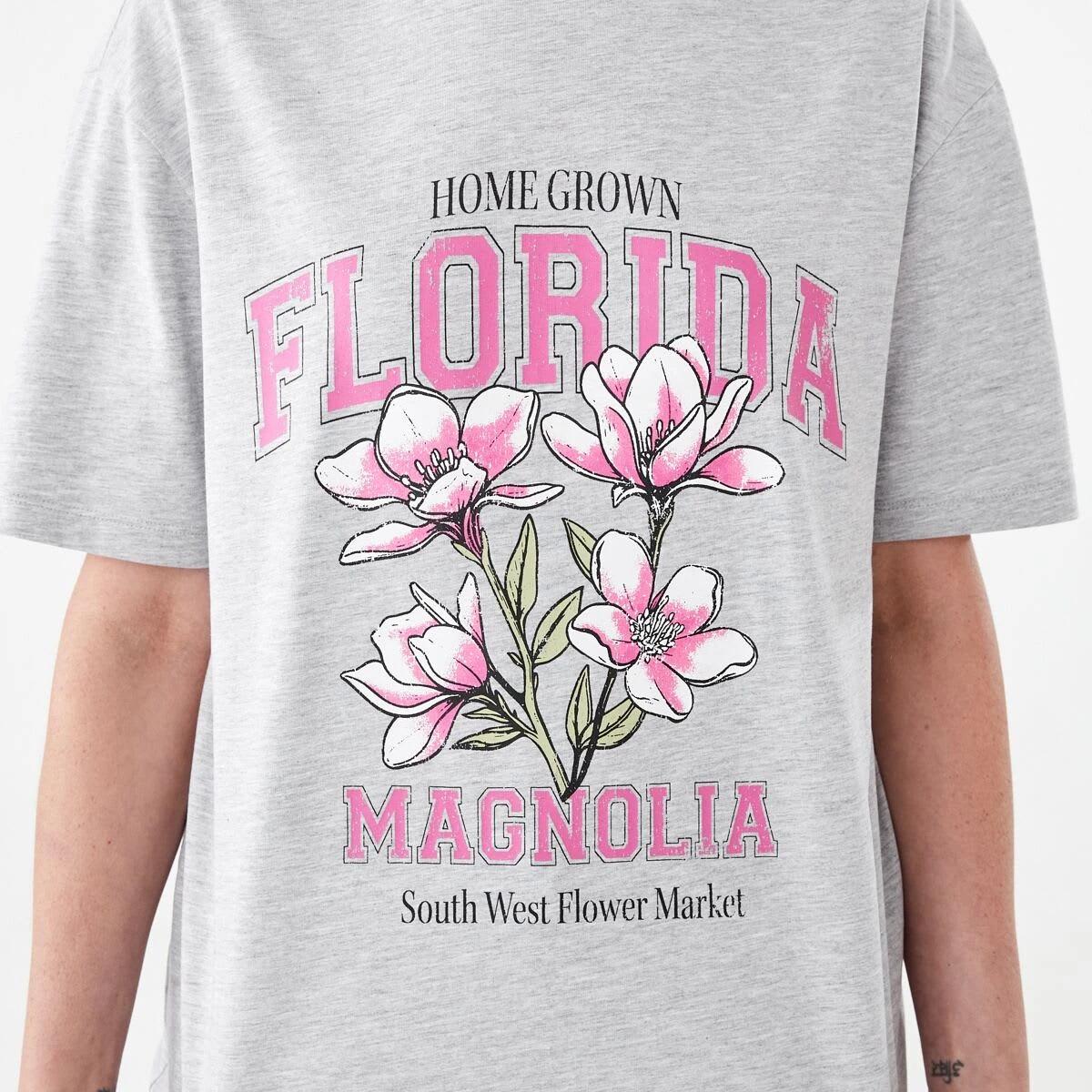 5 Short Sleeve Oversized Boyfriend T-shirt Magnolia, 5 of 5