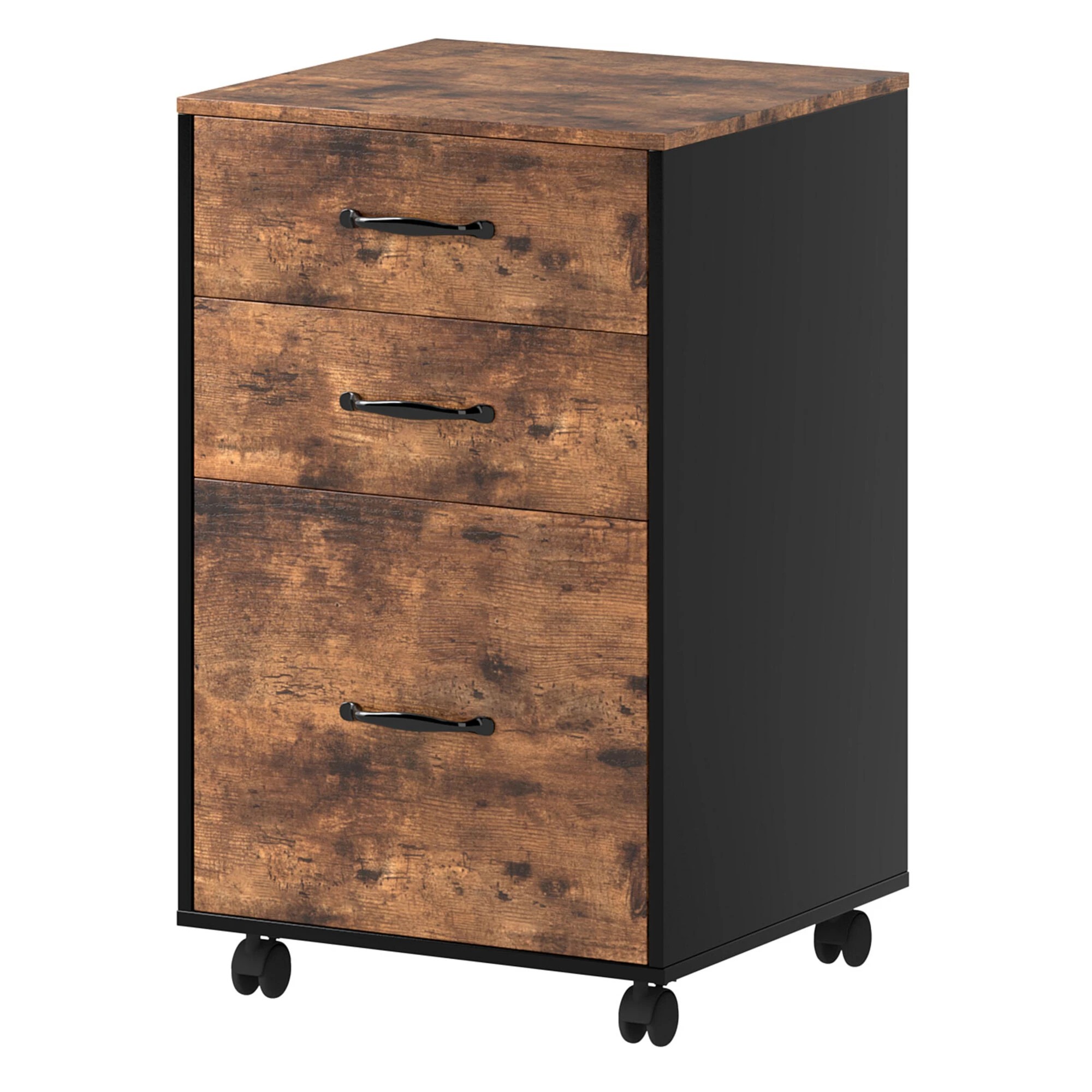 1 Levede File Cabinet Mobile Filing Cabinet 3 Drawers, 1 of 9