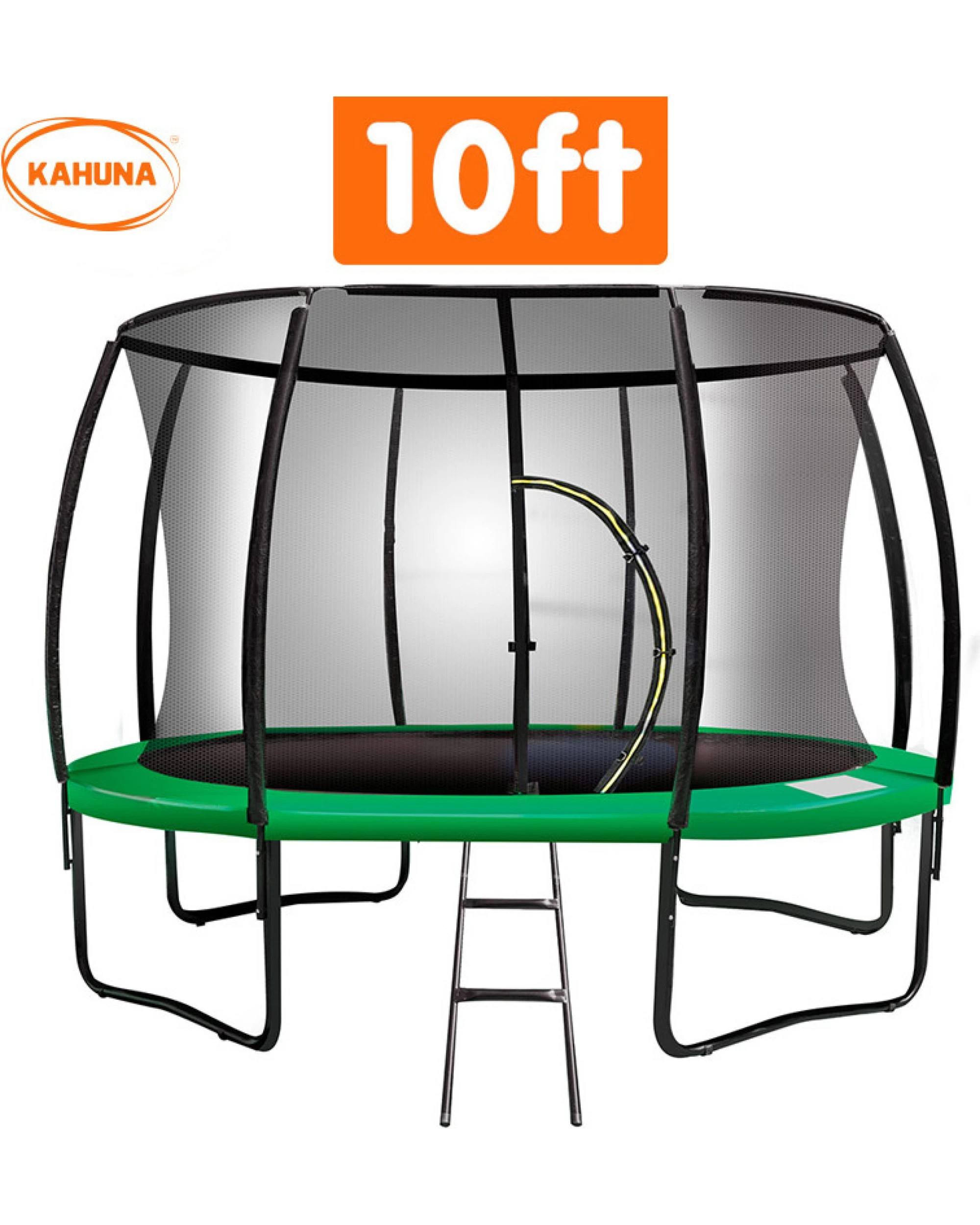 3 Kahuna 10 ft Trampoline - Green, 3 of 6