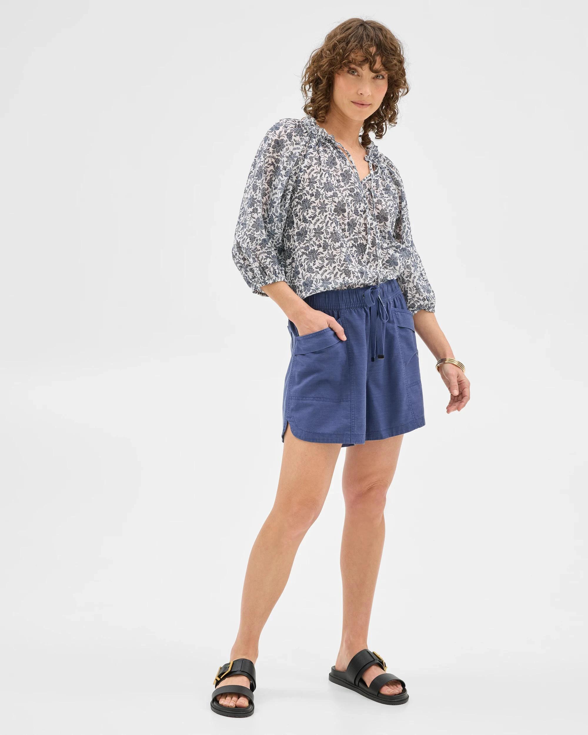 1 Target Slub Seam Detail Shorts INDIGO BLUE, 1 of 7