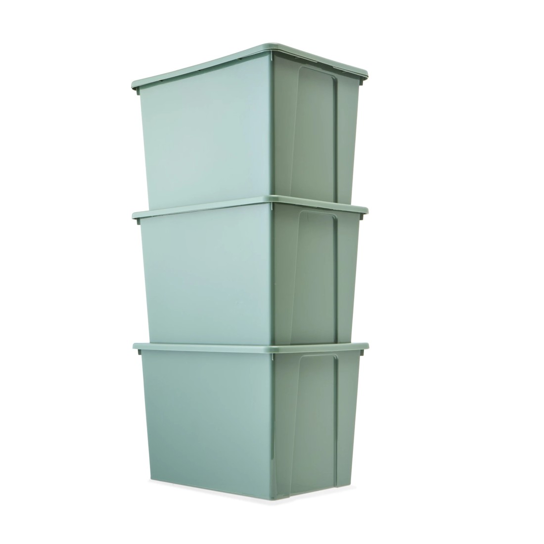 7 3 Pack 20L Storage Boxes - Green, 7 of 10