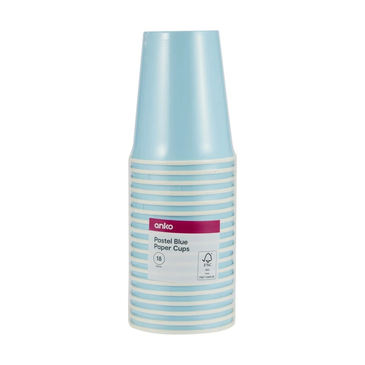 3 18 Pack Pastel Blue Paper Cups, 3 of 3