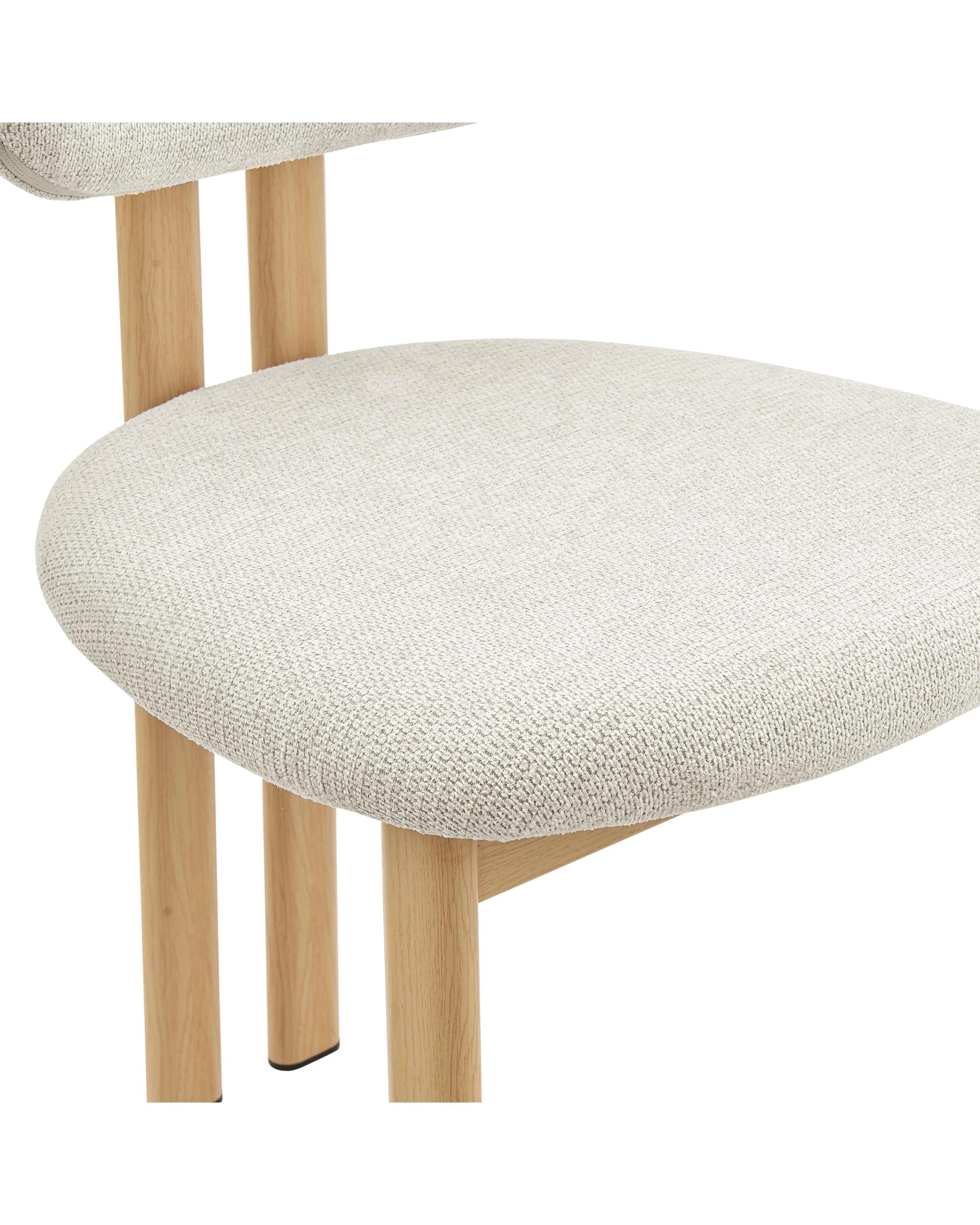 8 Kodu Hilda Dining Chairs Pair Set of Two - White, 8 of 10