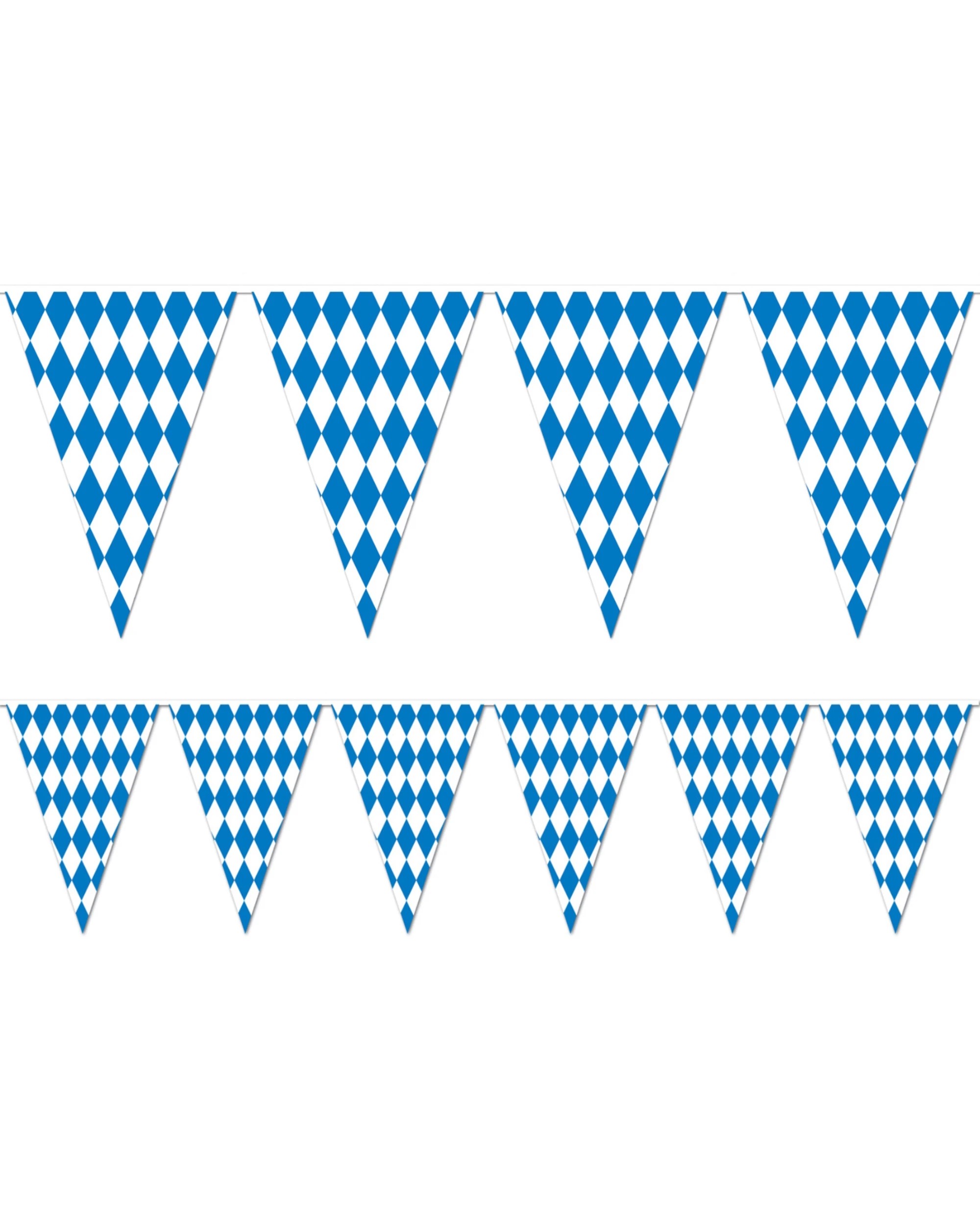 1 Beistle Oktoberfest Flag Banner 36m - Blue, White, 1 of 1