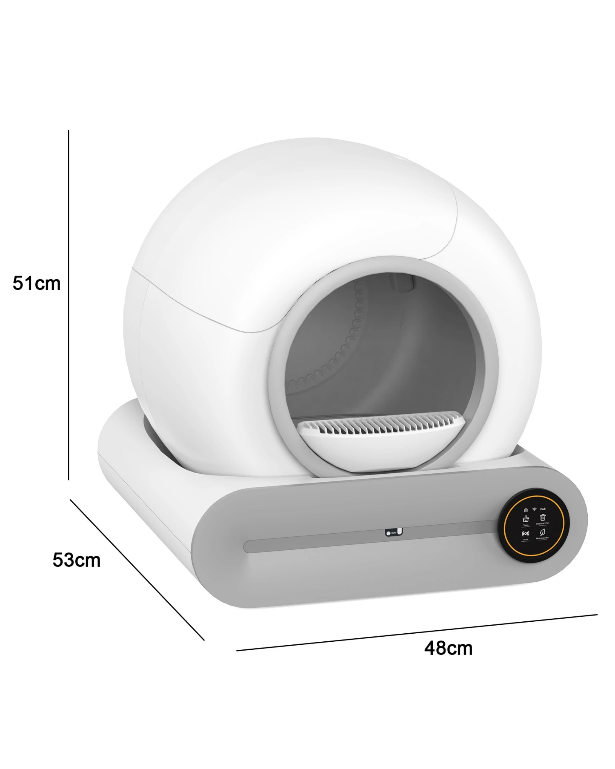 8 Advwin Automatic Cat Litter Box Self Cleaning Odor-removal, 8 of 8