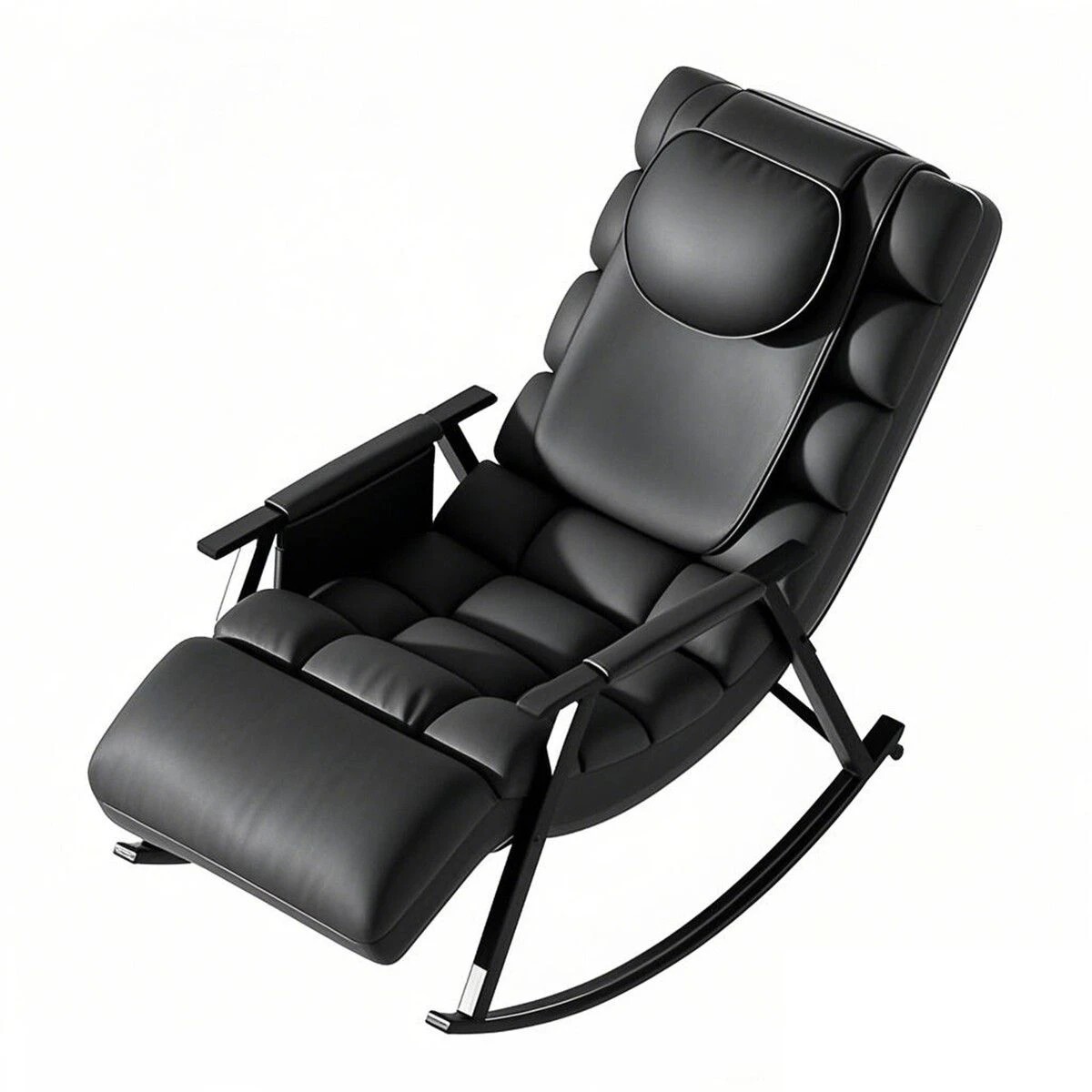 4 HOMASA Heated Rocking Massage Chair Recliner, 4 of 5