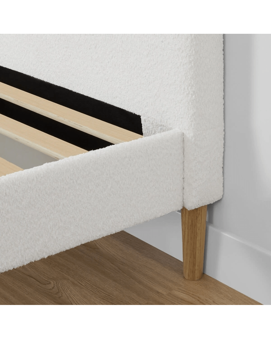 5 Queen Bed Boucle Bed Frame, 5 of 7