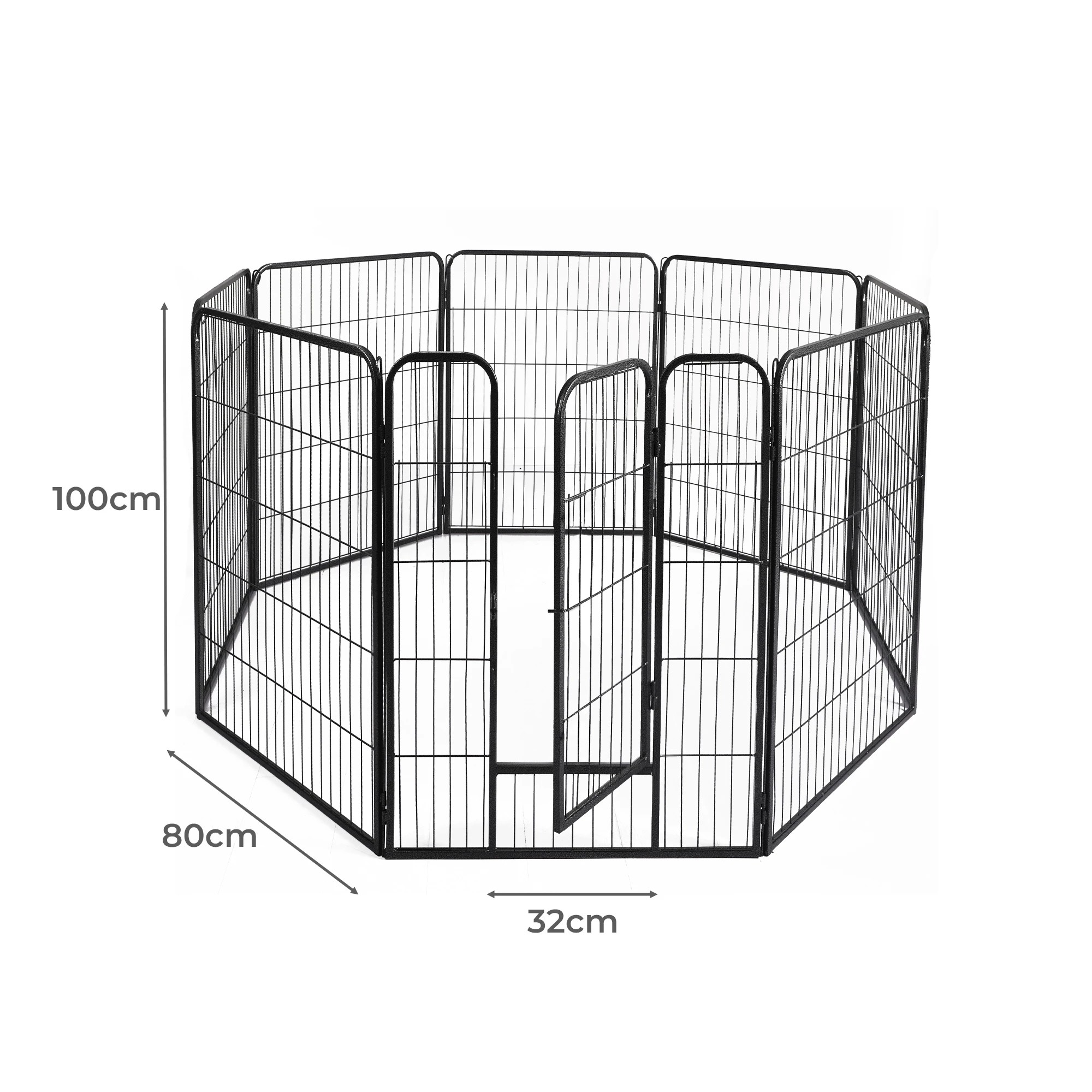 3 Pawz 40 Inch 8 Panel Pet Playpen - Black, 3 of 6
