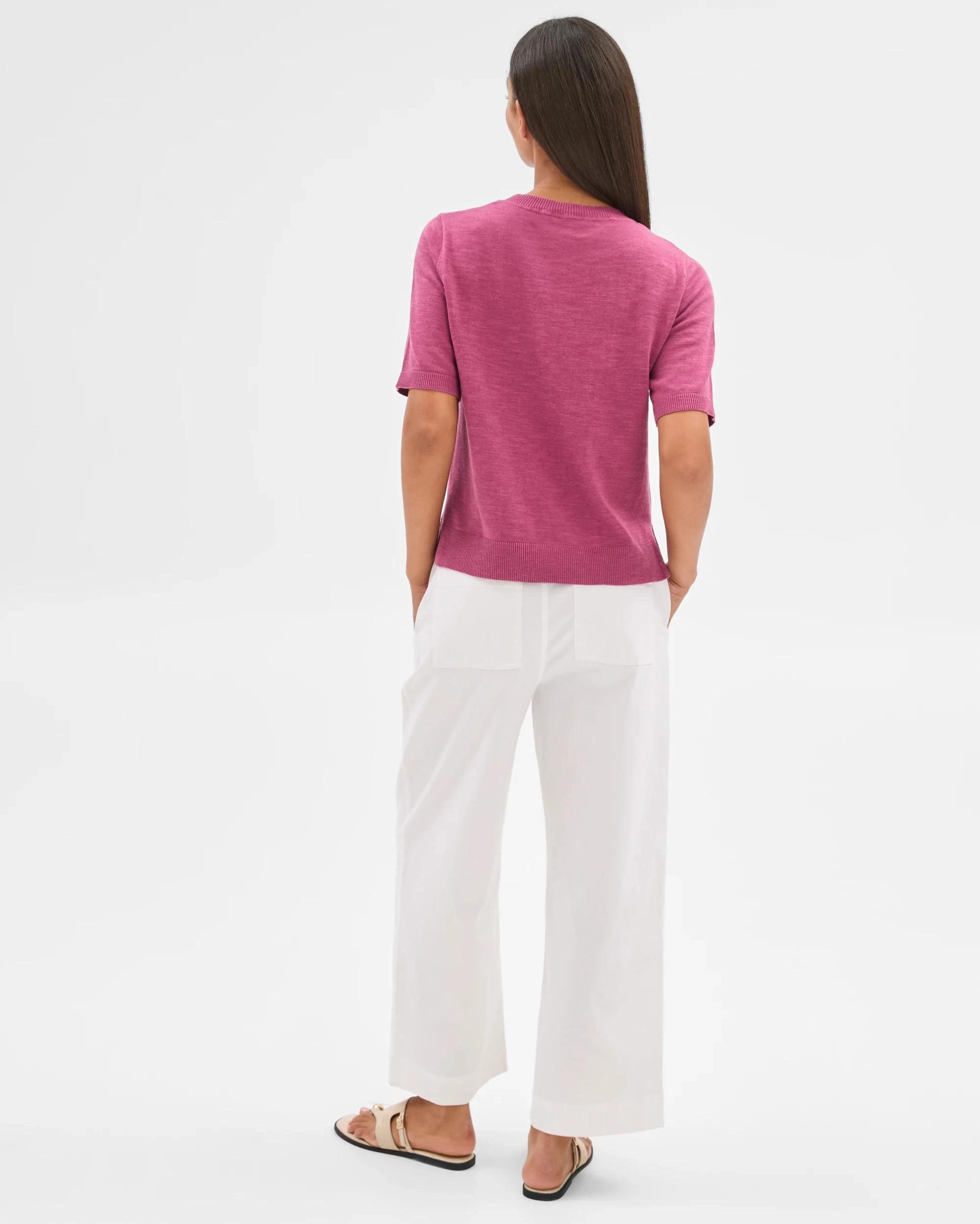 4 Target Australian Cotton/Linen Blend Knitted T-Shirt DAMSON, 4 of 7