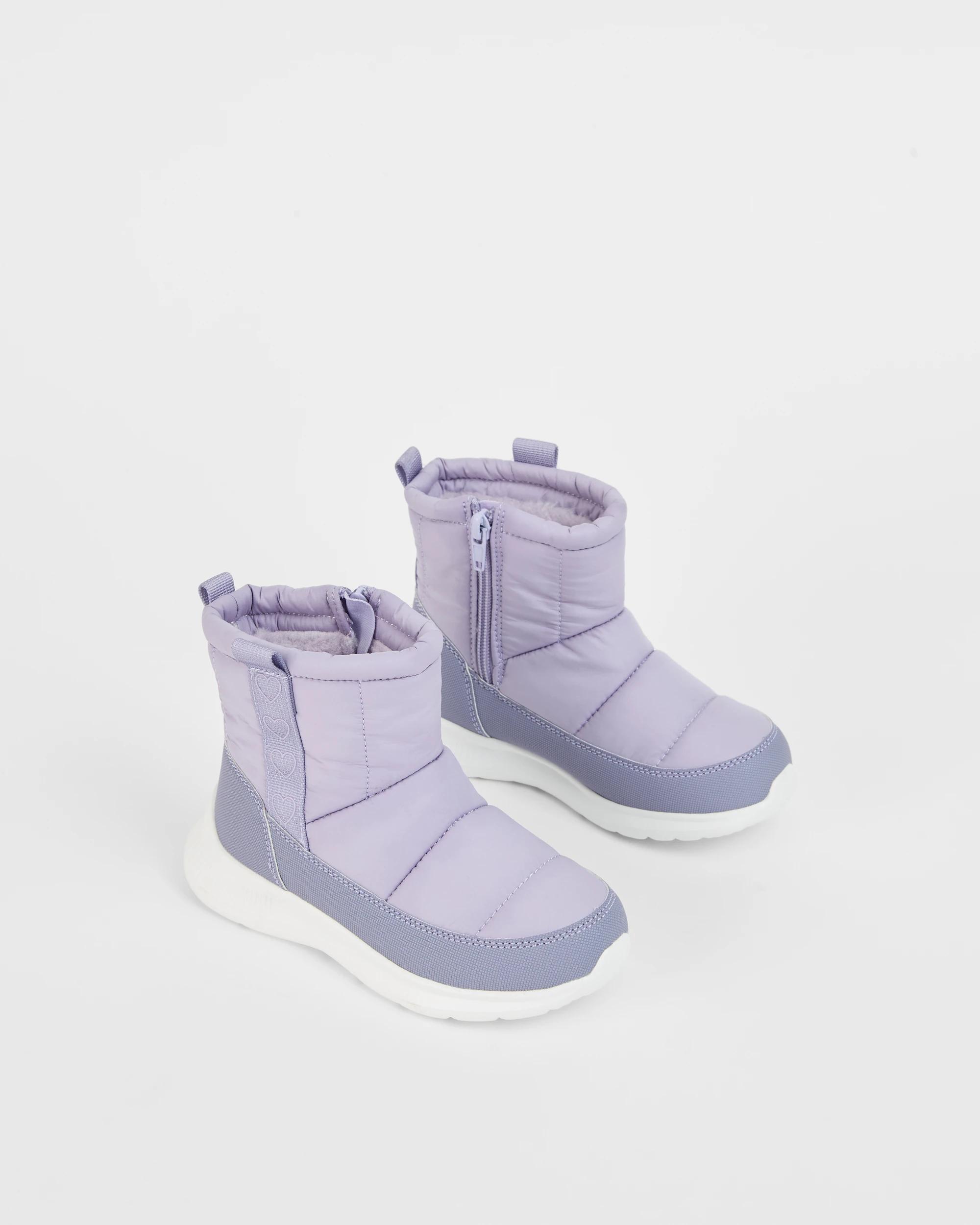 3 Target Kids Quilted/Padded Boots LILAC, 3 of 3