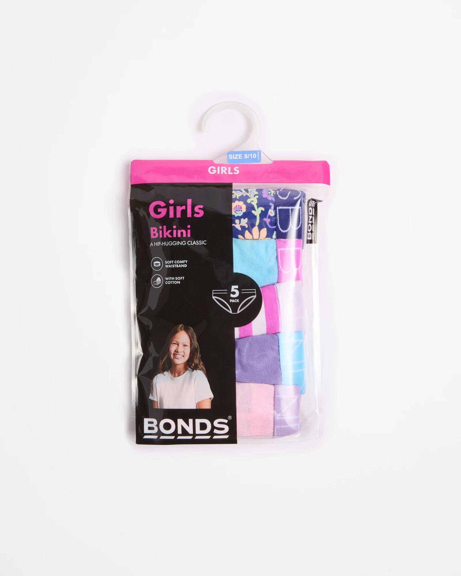 2 Bonds 5 Pack Girls Bikini Briefs MULTI, 2 of 2